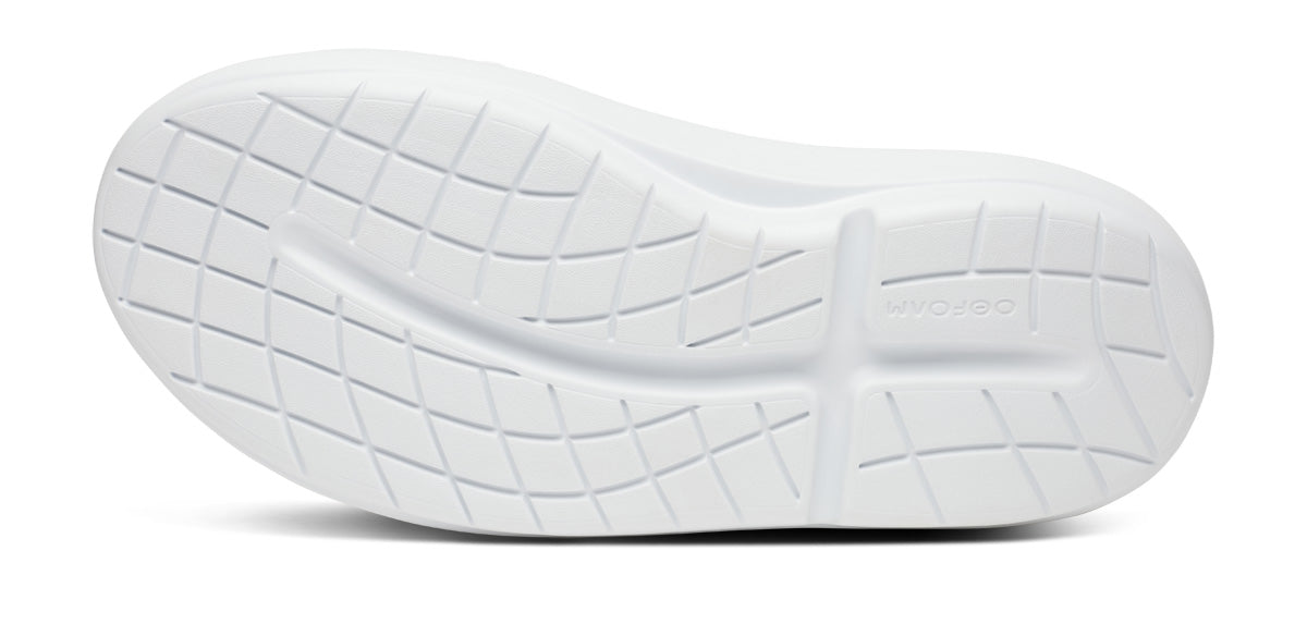 Oofos Women's Slip-On Leather Shoe White & Black