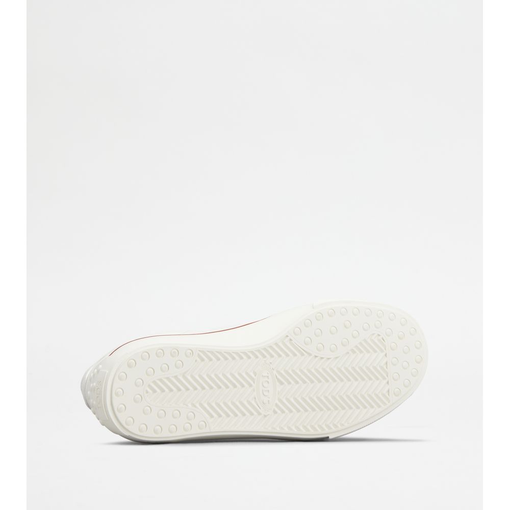 Tods Sneakers In Leather White Mens