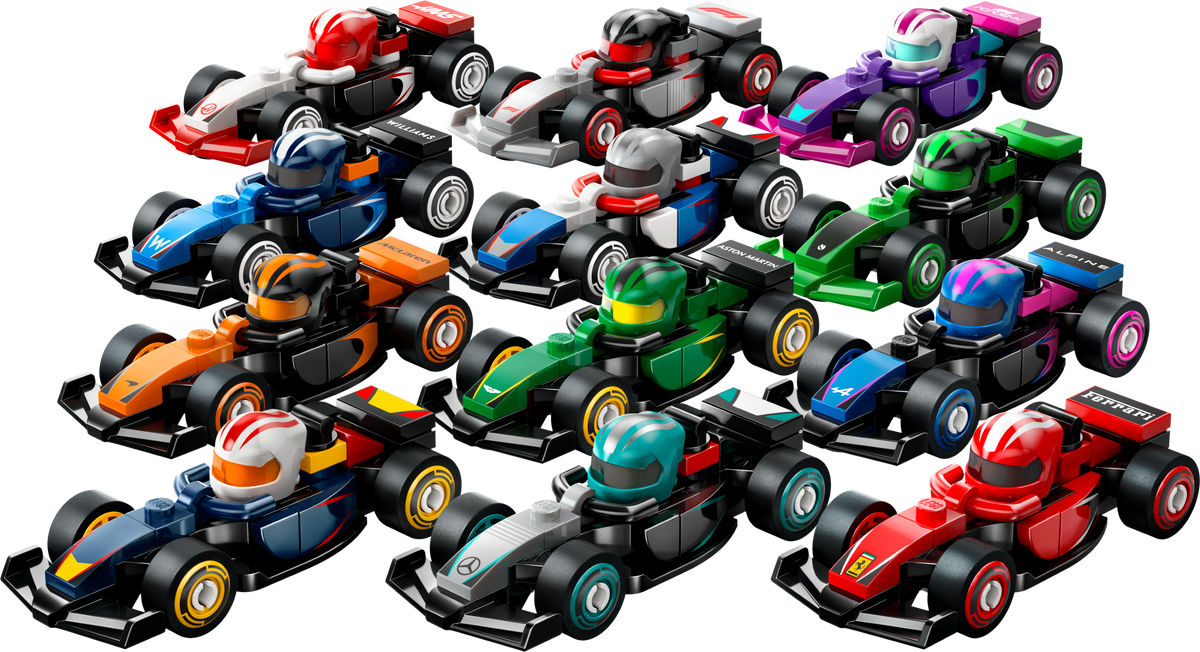 Lego F1 Collectible Race Cars 6 Pack