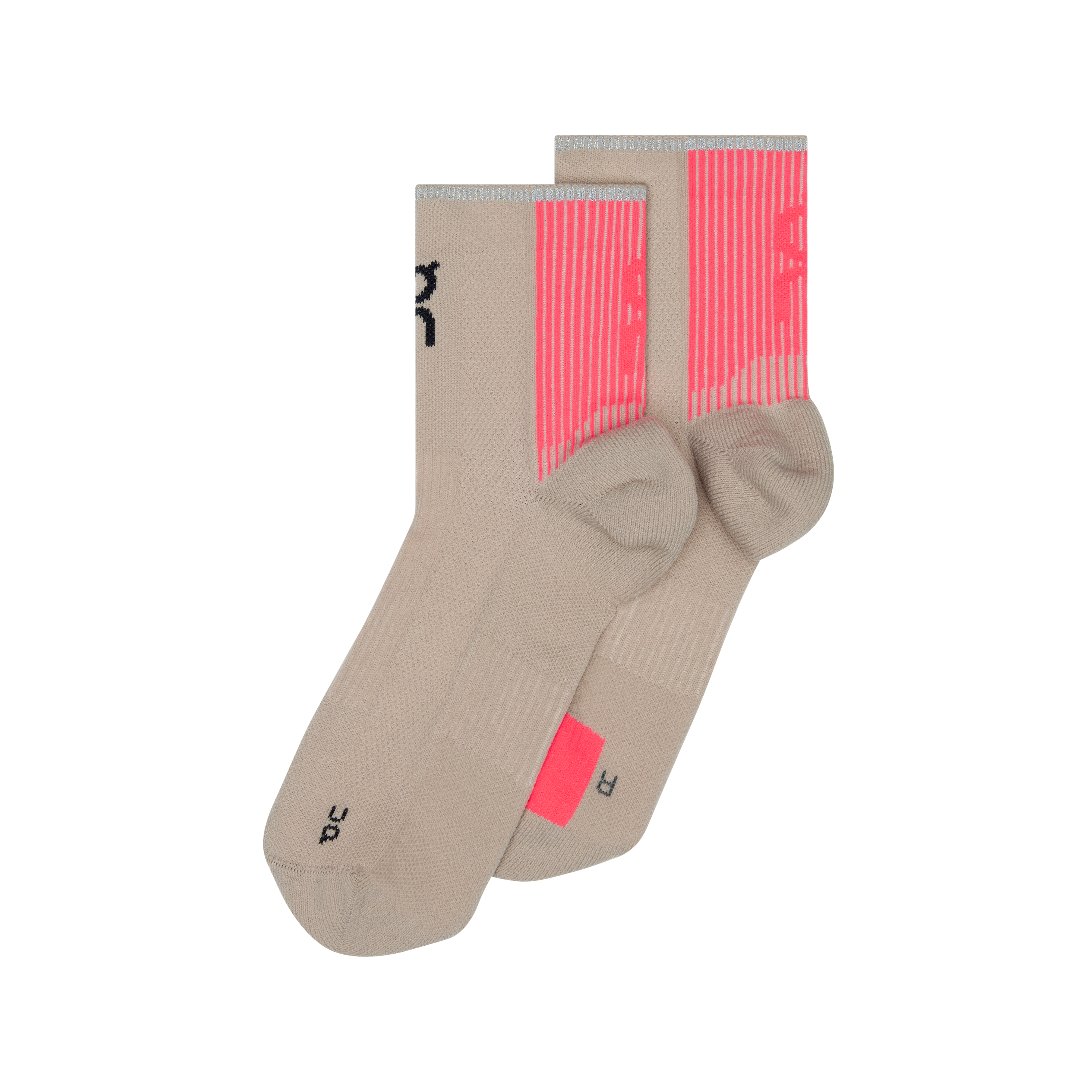 On Performance Run Sock Mid Desert | Pink