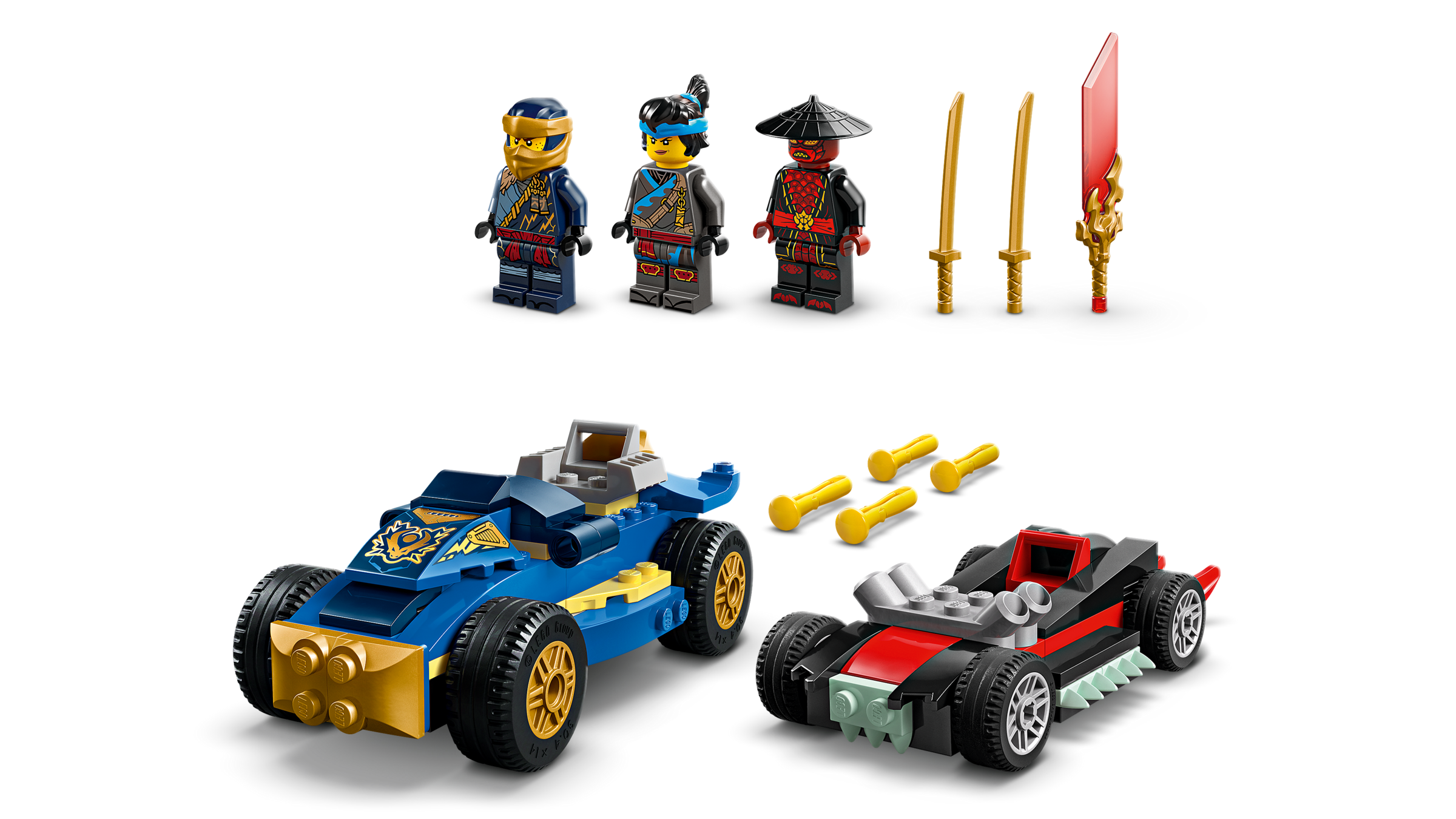 Lego Rogue vs Drix Race Car Duel
