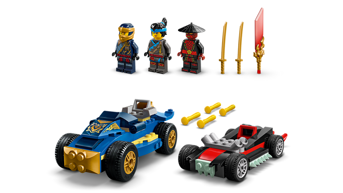 Lego Rogue vs Drix Race Car Duel