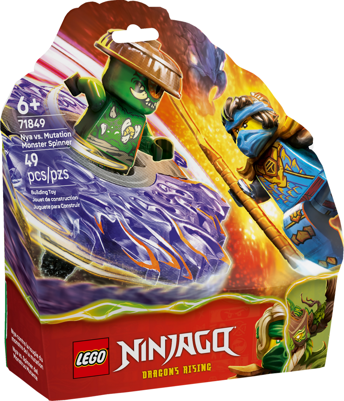 LEGO Nya vs Mutation Monster Spinner, front