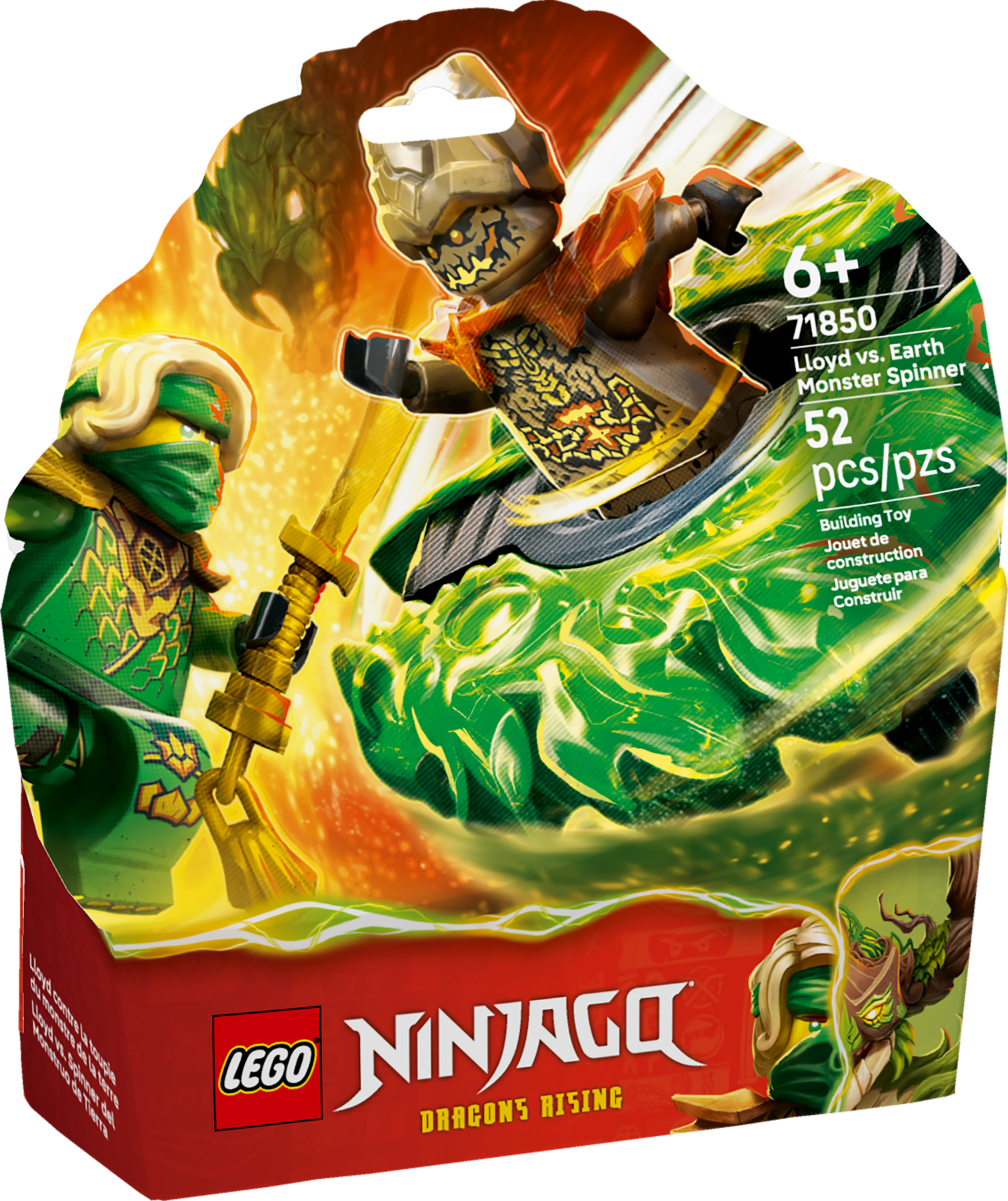 Lego Lloyd vs Earth Monster Spinner