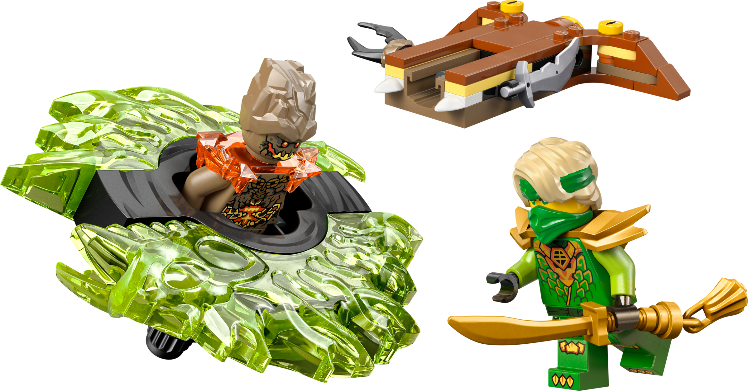 Lego Lloyd vs Earth Monster Spinner