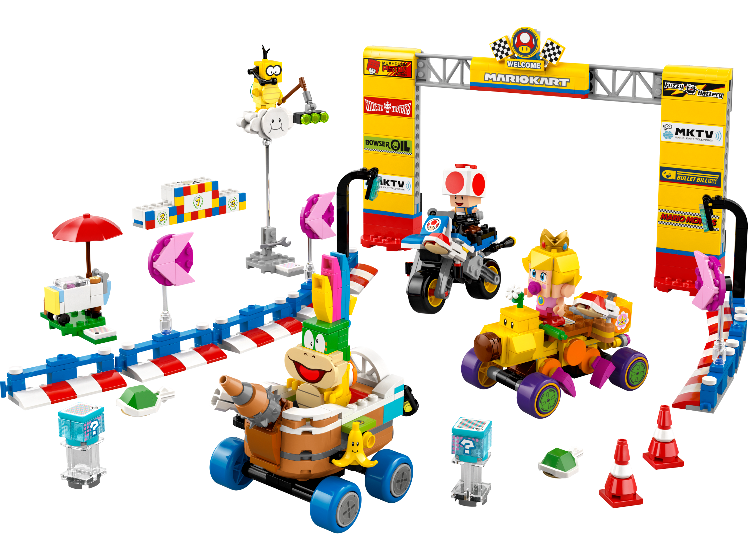Lego Mario Kart Baby Peach Grand Prix Set