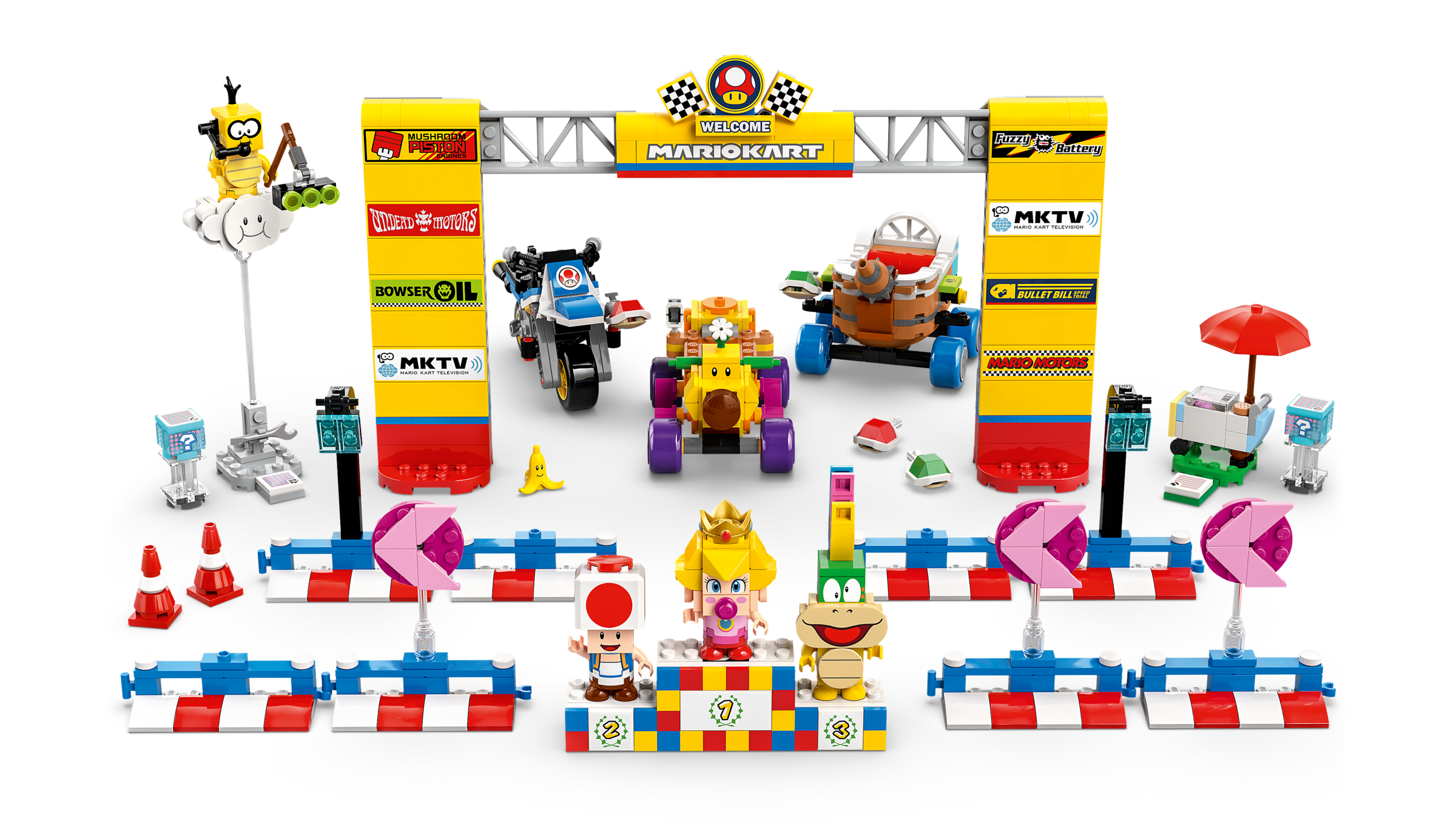 Lego Mario Kart Baby Peach Grand Prix Set