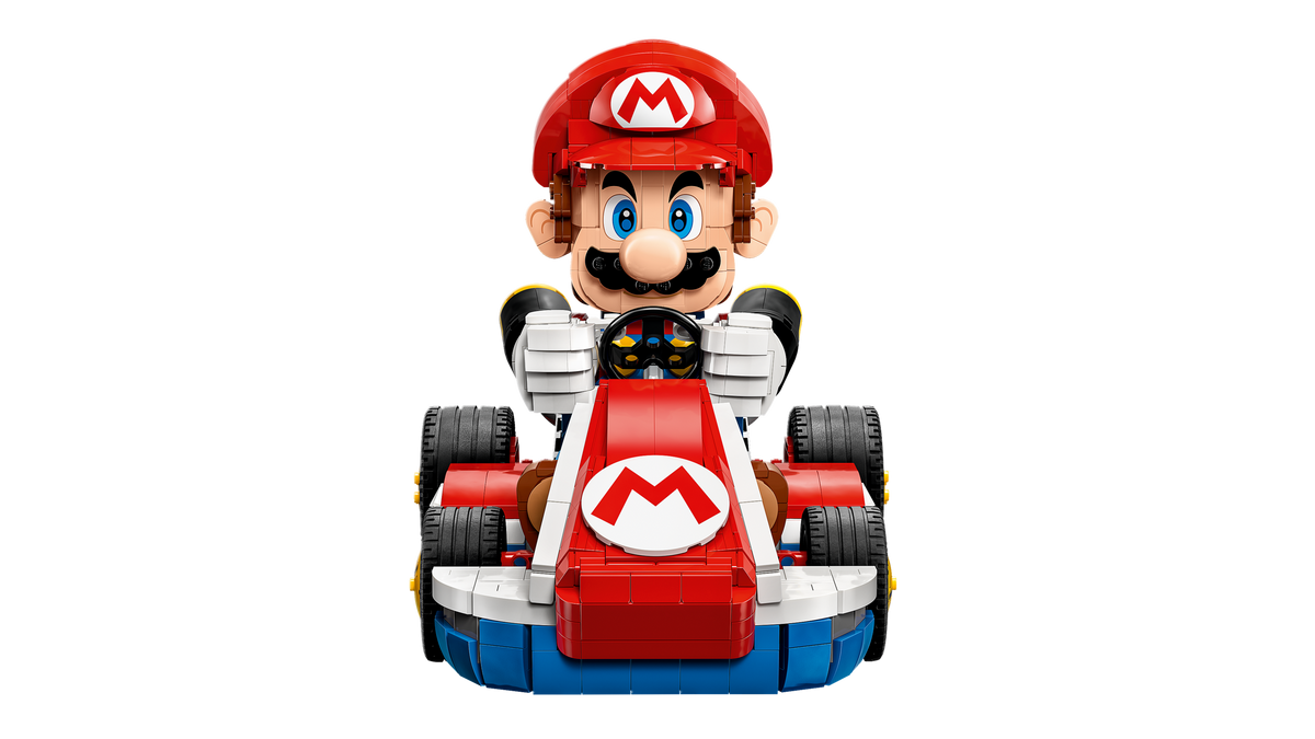 LEGO Mario Kart Mario and Standard Kart, top