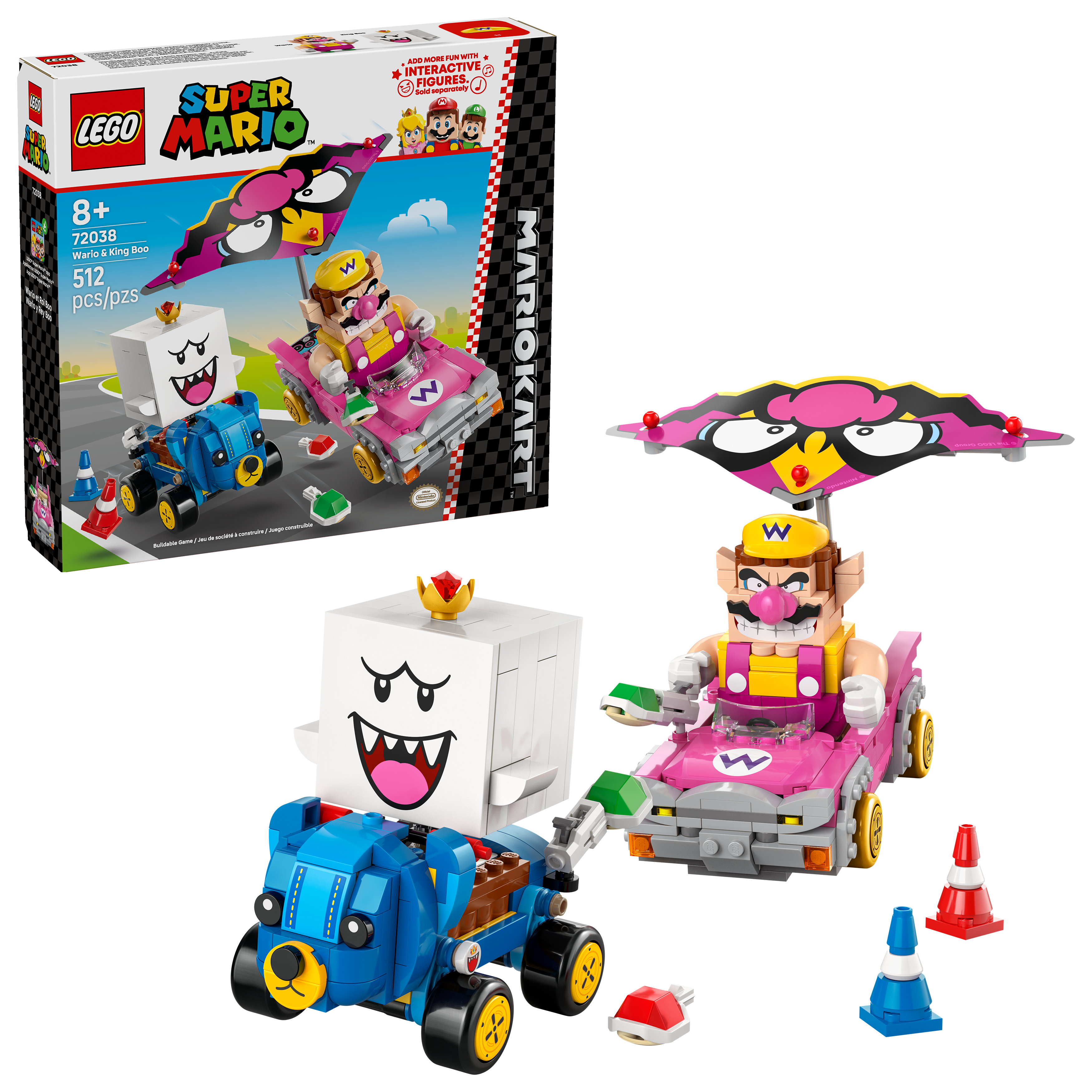 Lego Mario Kart Wario King Boo