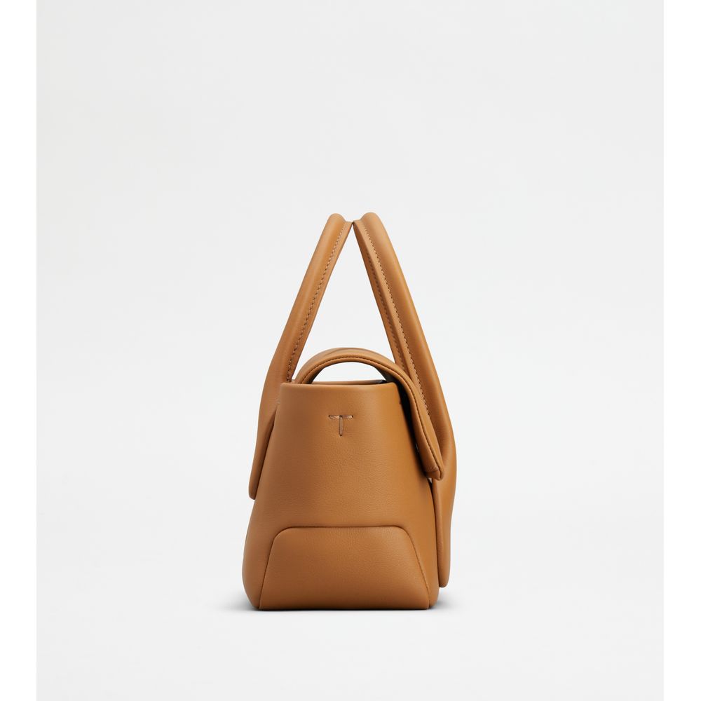 Tods Di Bag Reverse In Leather Mini Brown