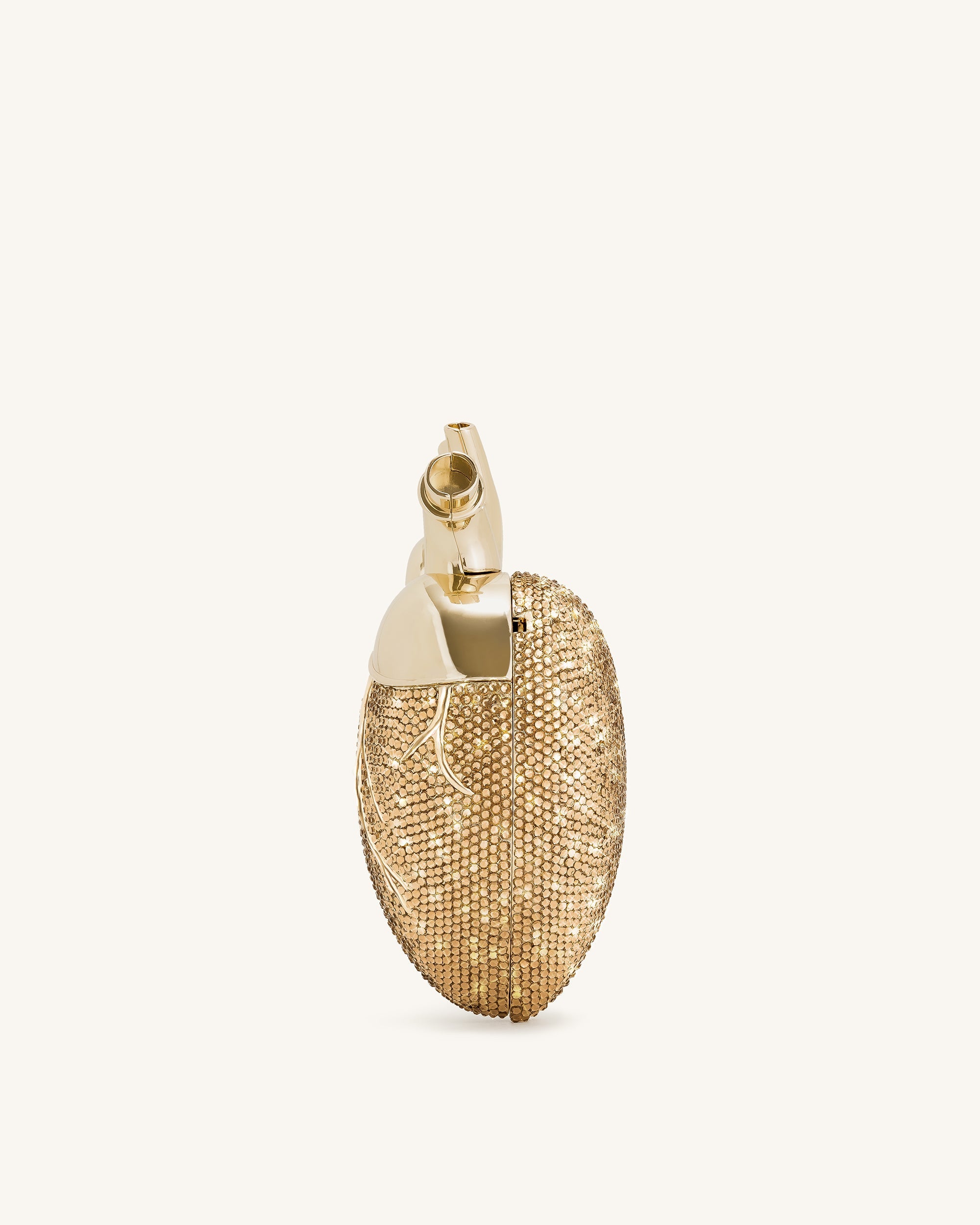 Jw Pei Maren Artificial Crystal Heart Shaped Bag Gold