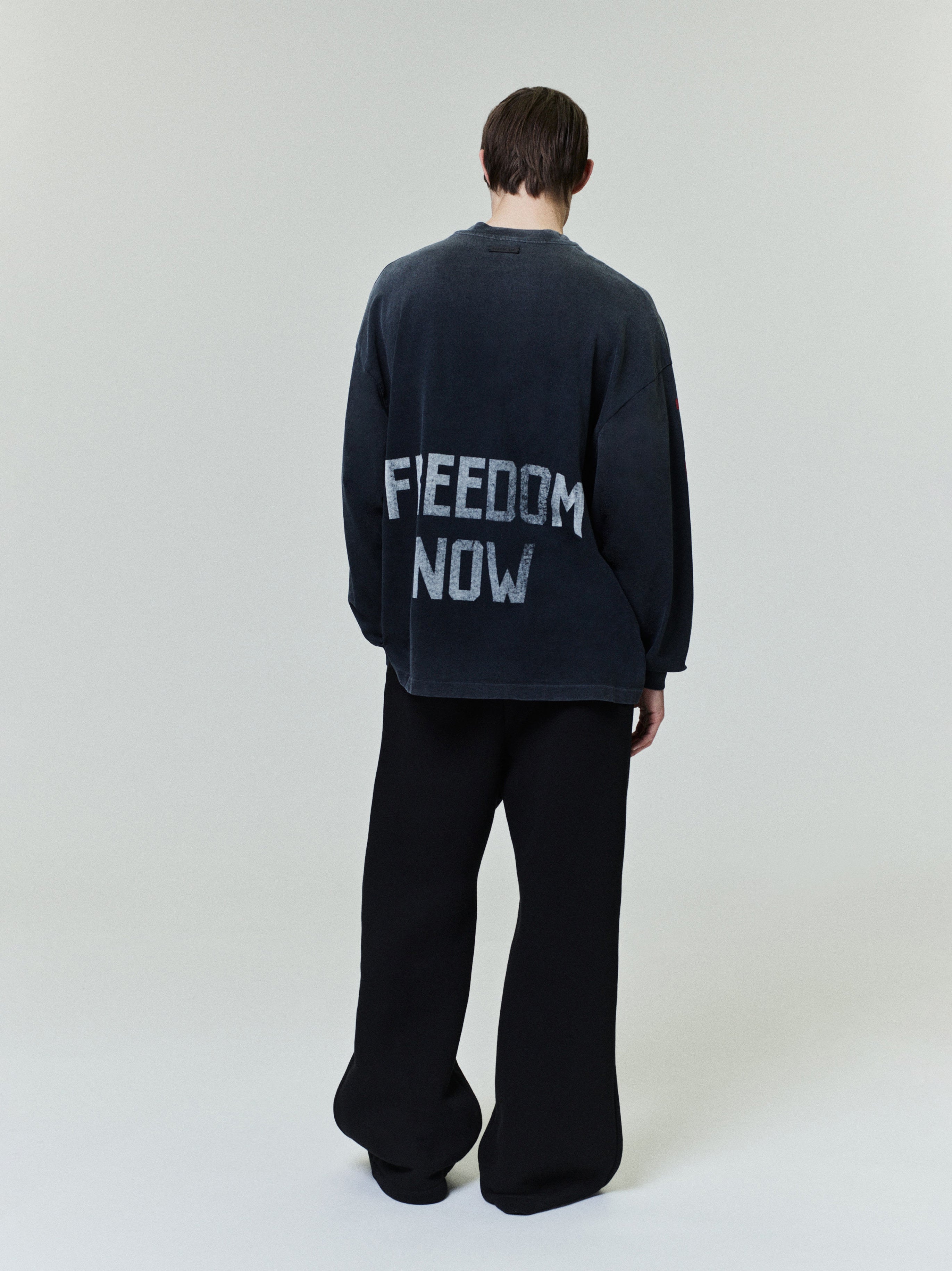 Essentials Freedom Relaxed Long Sleeve Tee Black