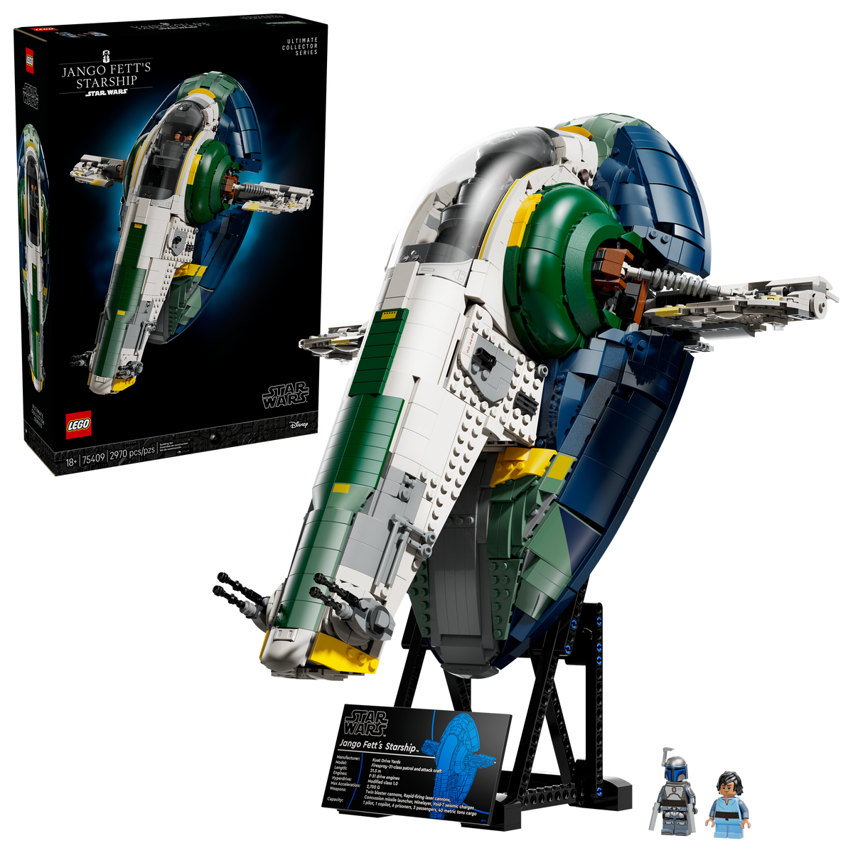 Lego Jango Fetts FiresprayClass Starship