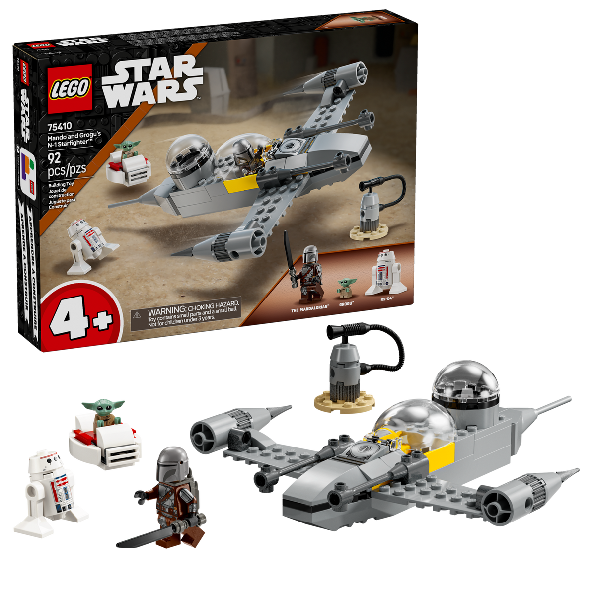 Lego Mando and Grogus N1 Starfighter