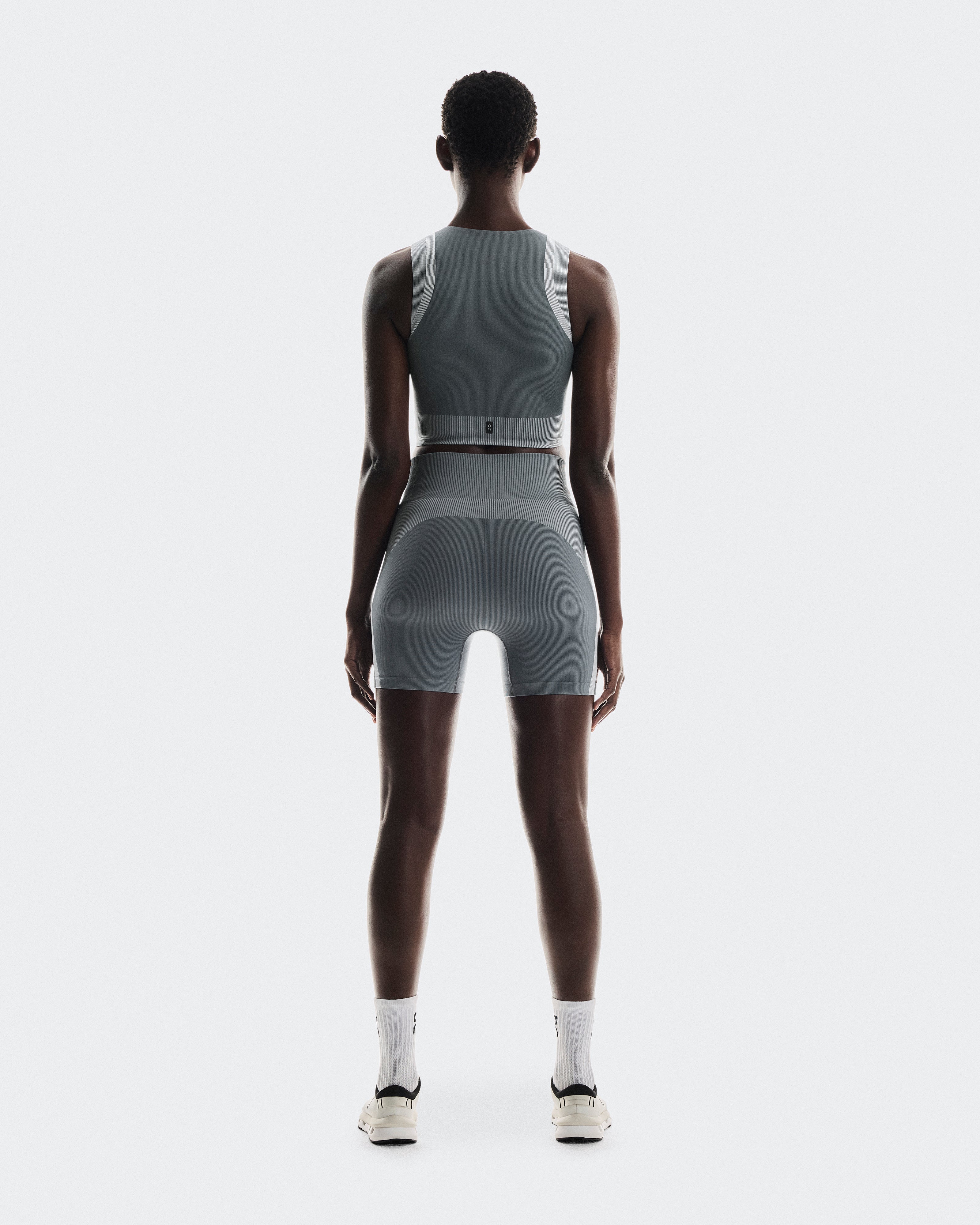 On Studio Knit Shorts Rock | Glacier (Women'S)