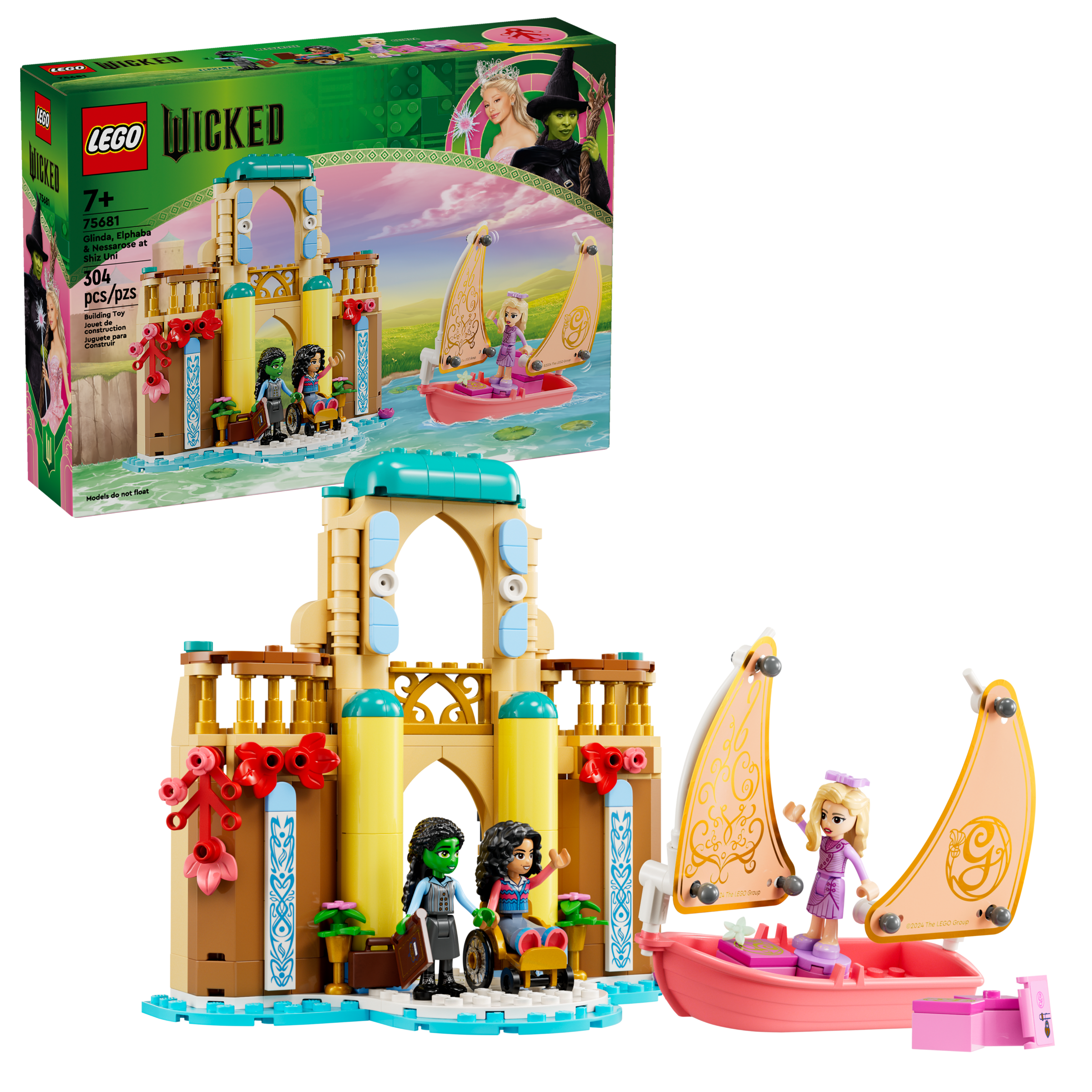 Lego Glinda Elphaba Nessarose at Shiz University