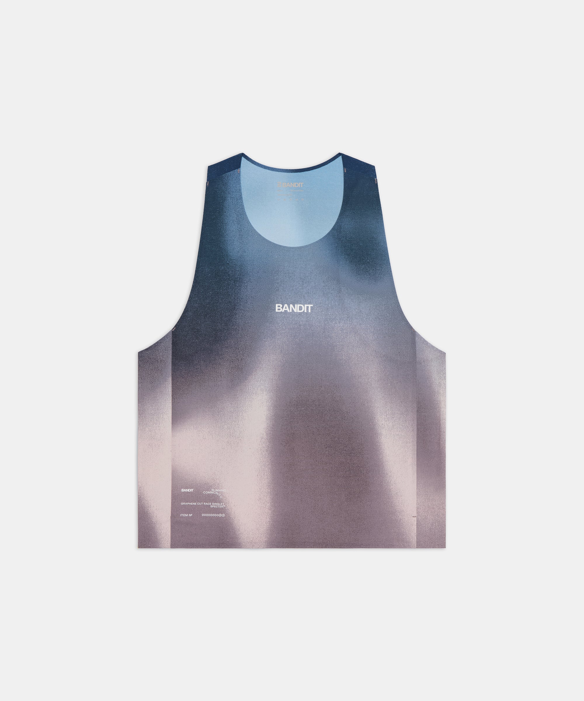 Bandit Mens Specter Shorty Race Singlet Flow State Aegean Multi