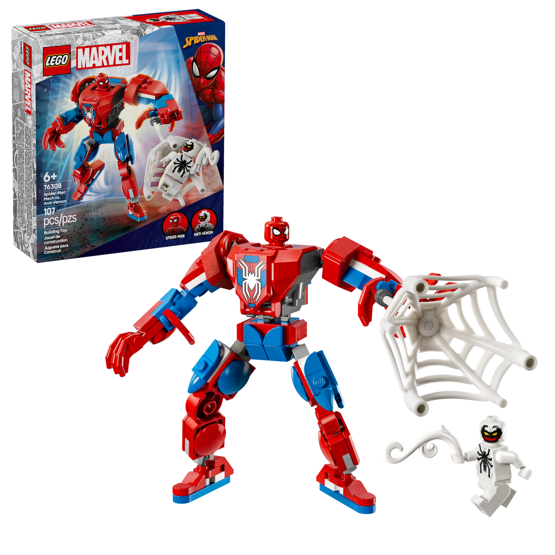 Lego SpiderMan Mech vs AntiVenom