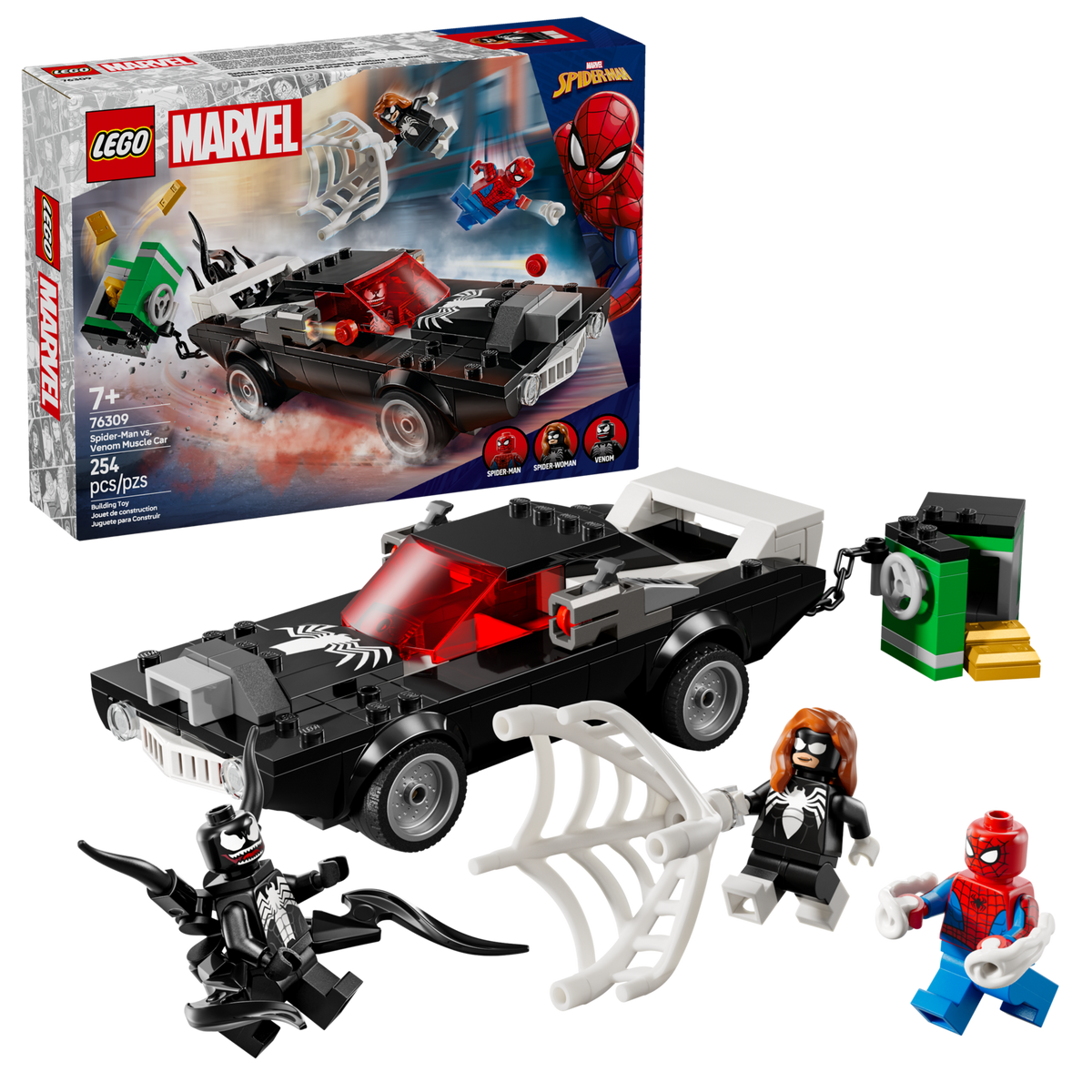 Lego SpiderMan vs Venom Muscle Car