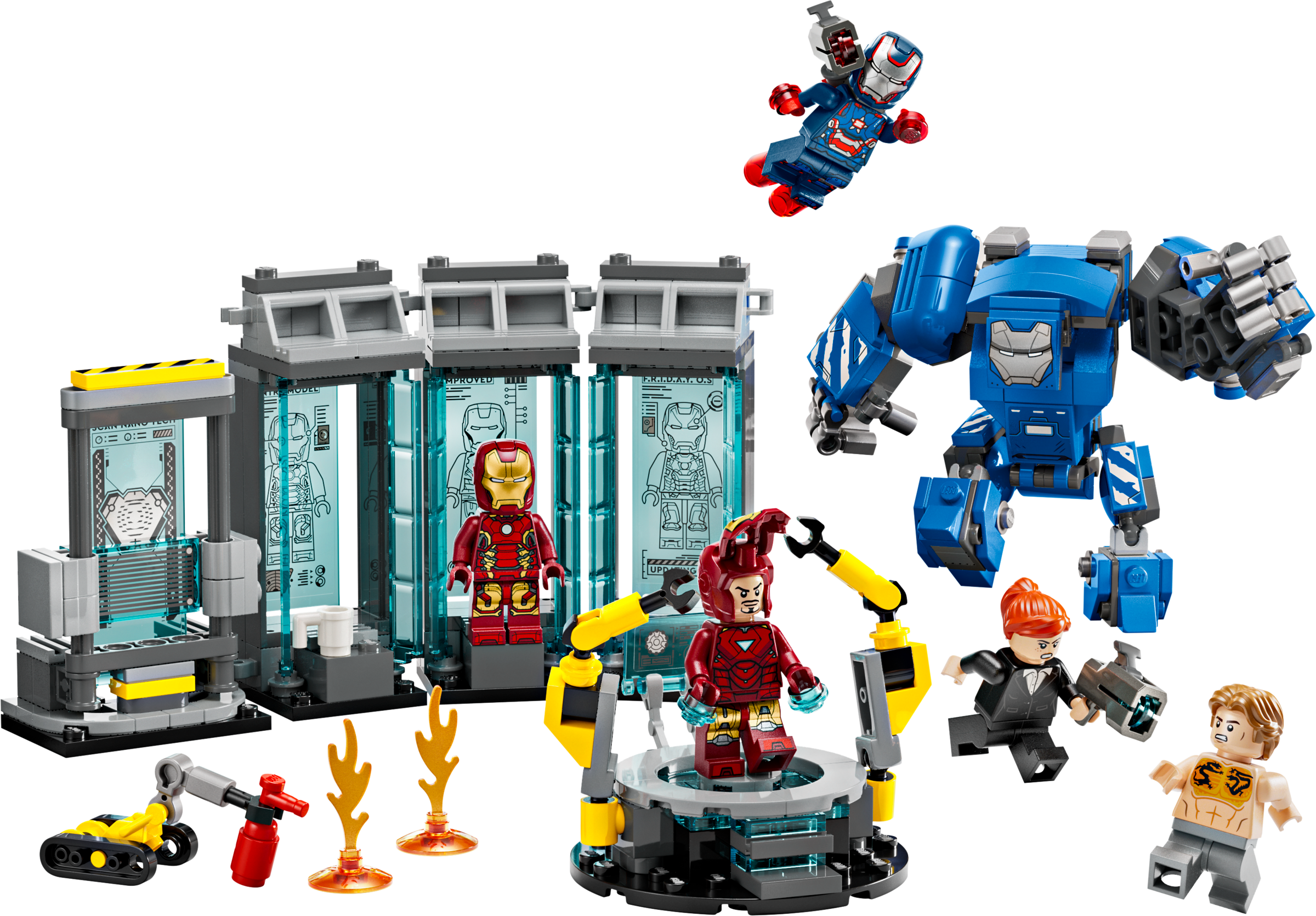 Lego Iron Mans Laboratory Hall of Armor