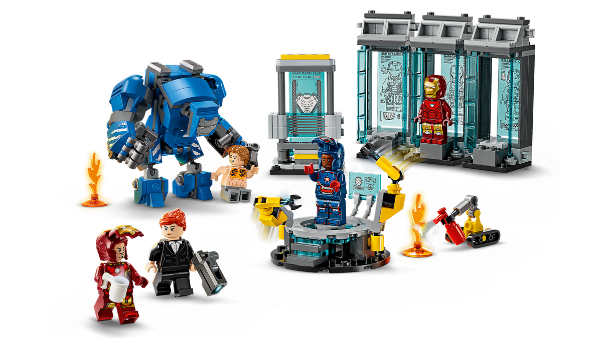 Lego Iron Mans Laboratory Hall of Armor