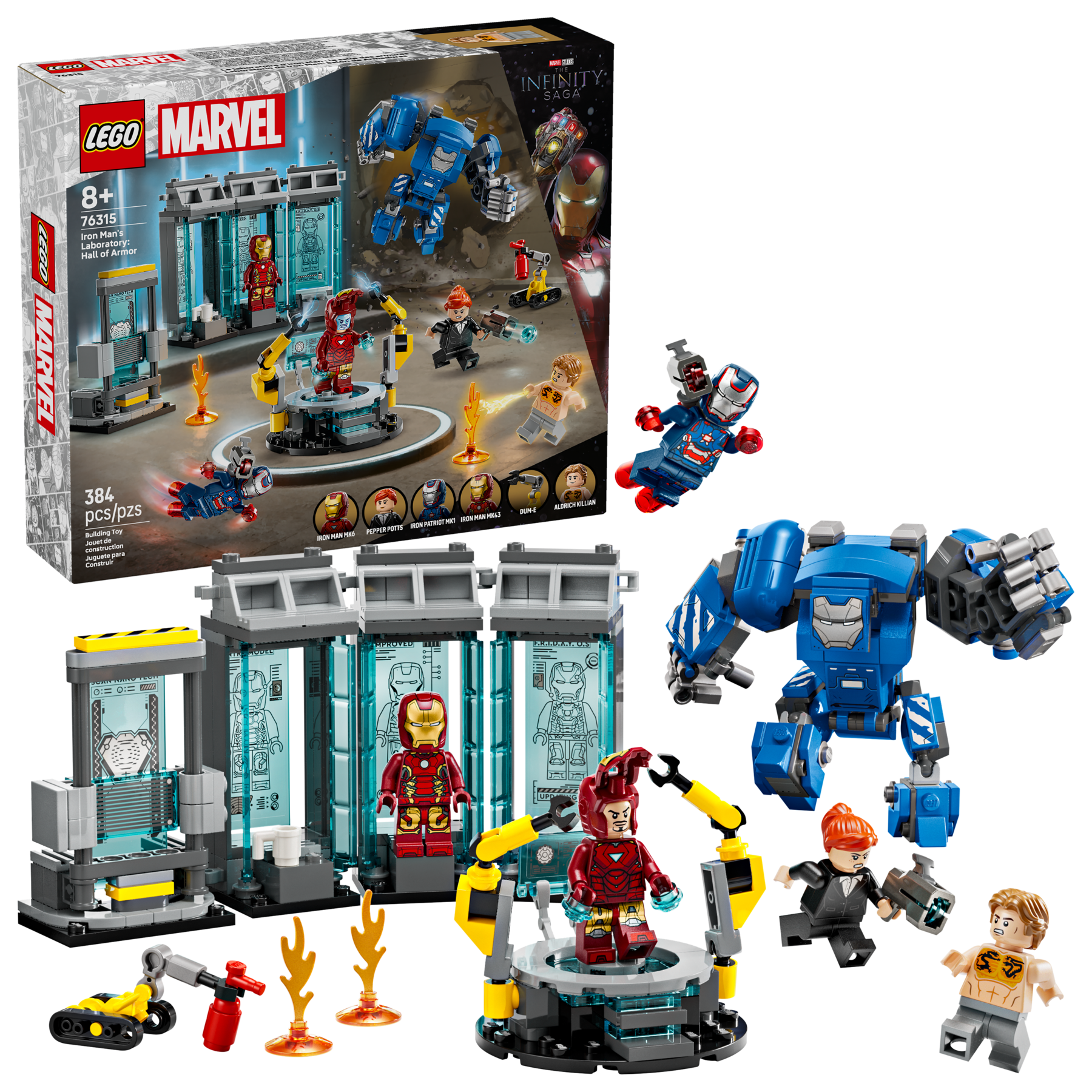 Lego Iron Mans Laboratory Hall of Armor