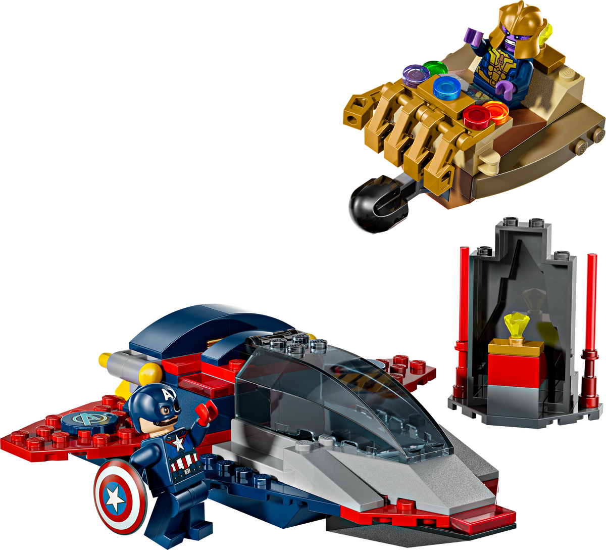 Lego Captain America vs Thanos