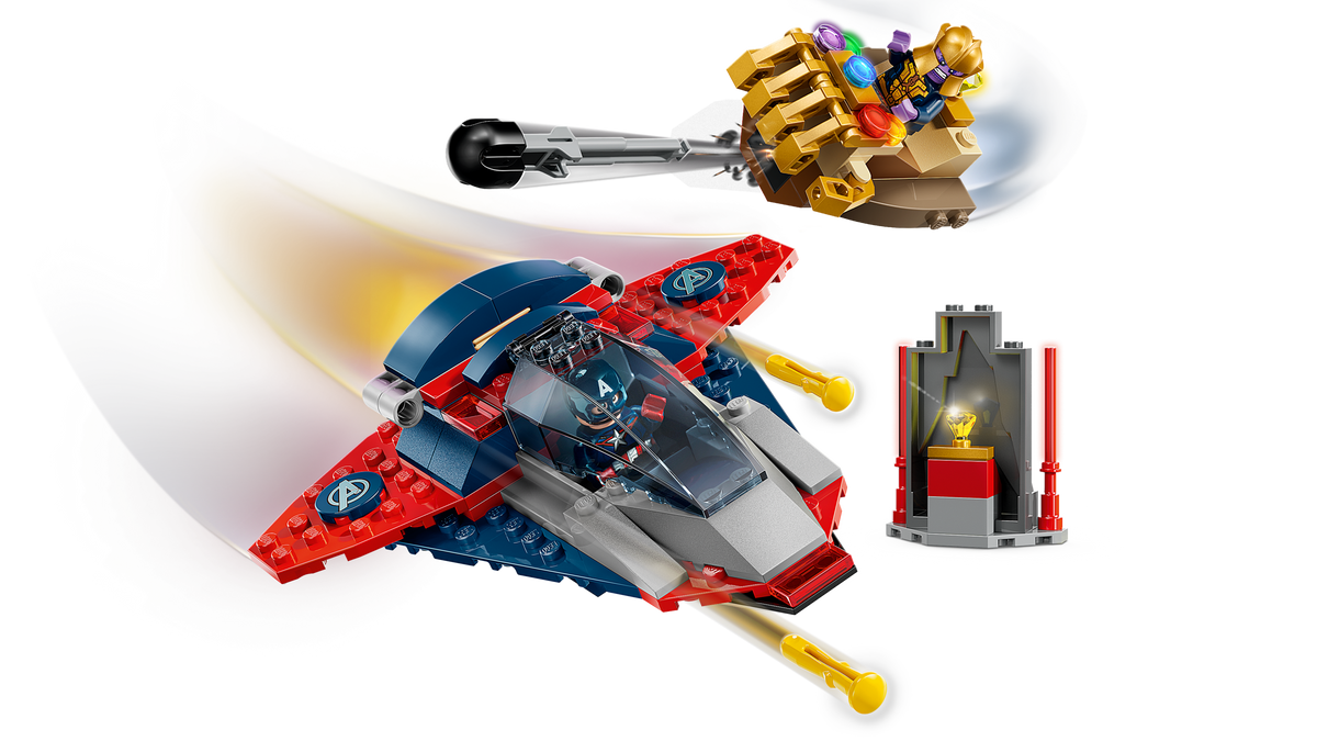Lego Captain America vs Thanos