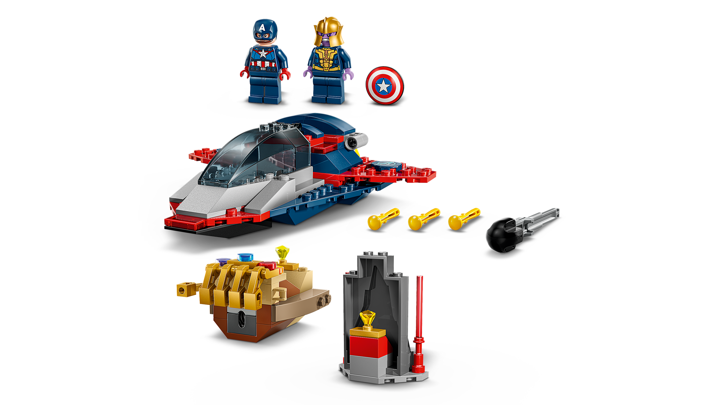 Lego Captain America vs Thanos