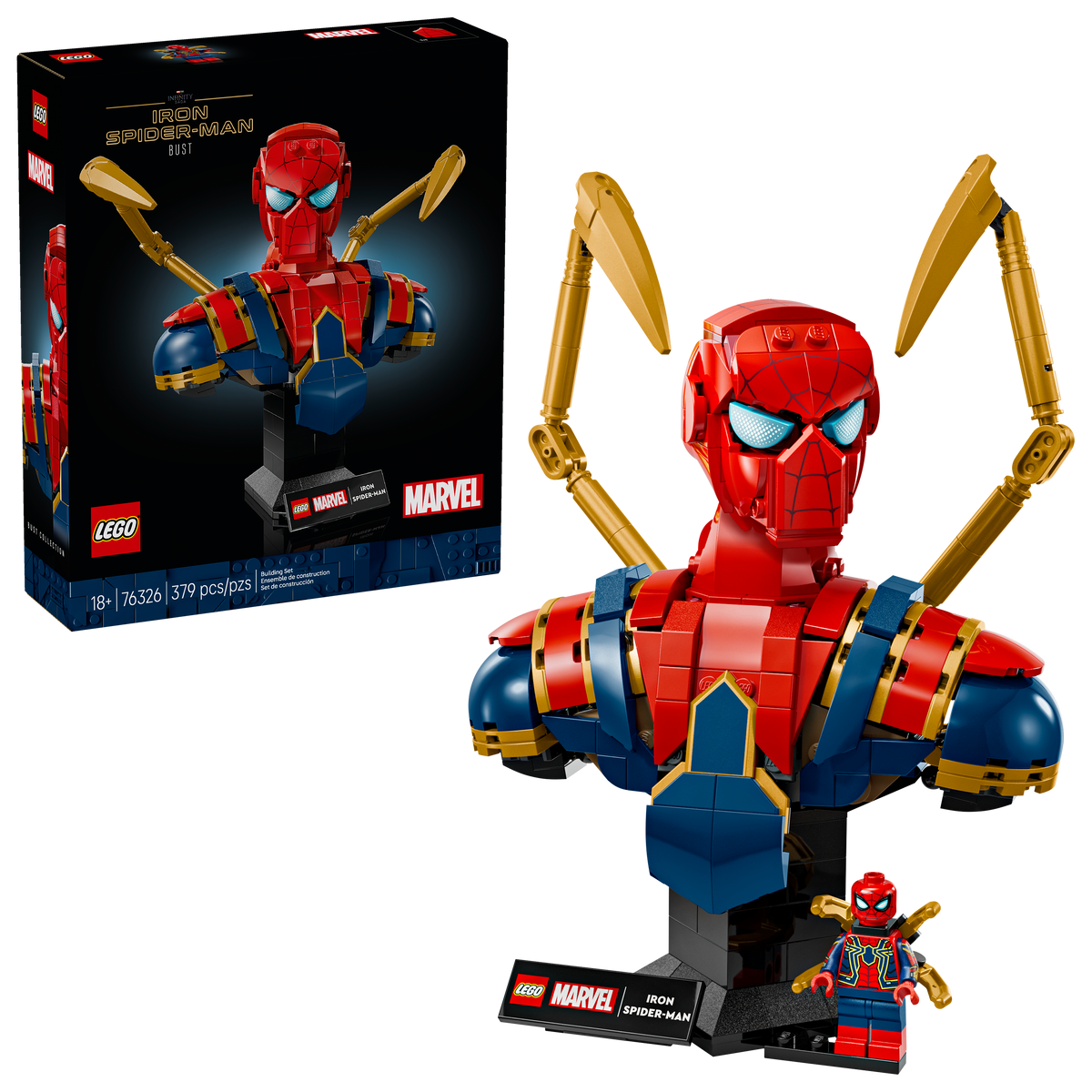 Lego Iron SpiderMan Bust