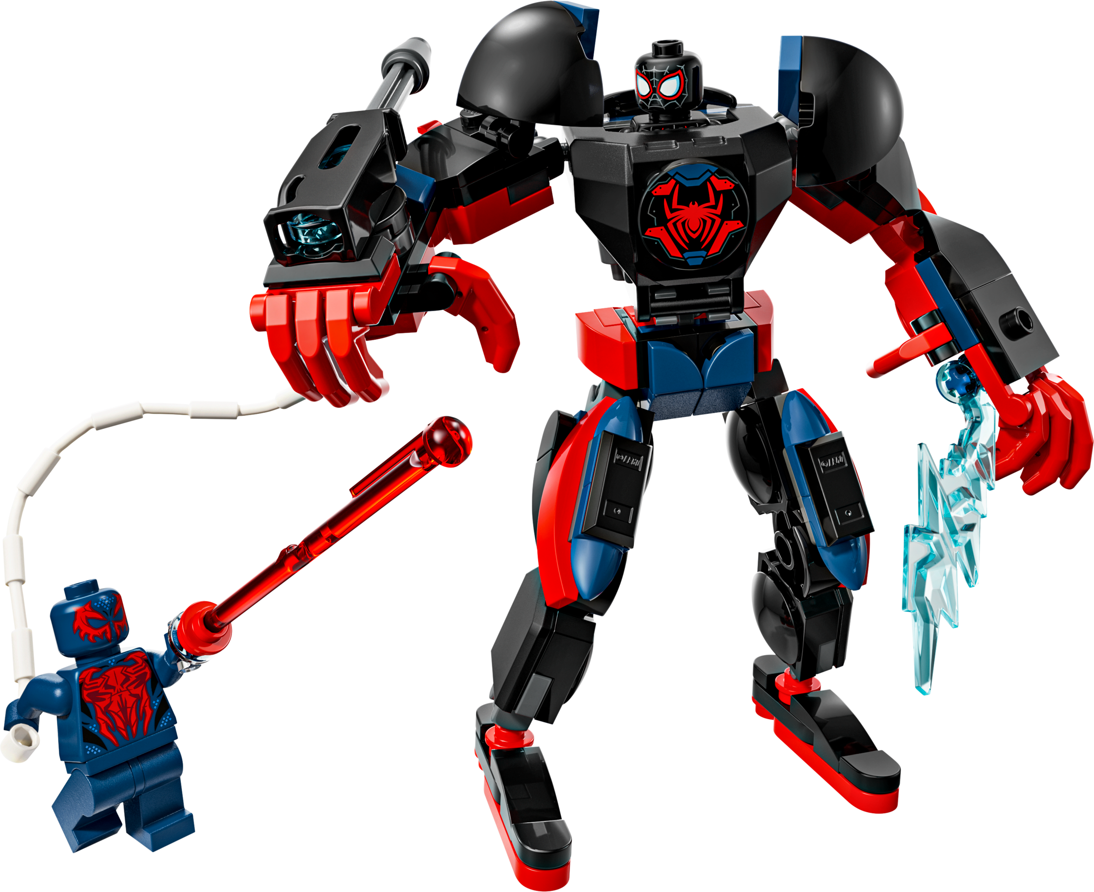 Lego Miles Morales Mech vs SpiderMan 2099