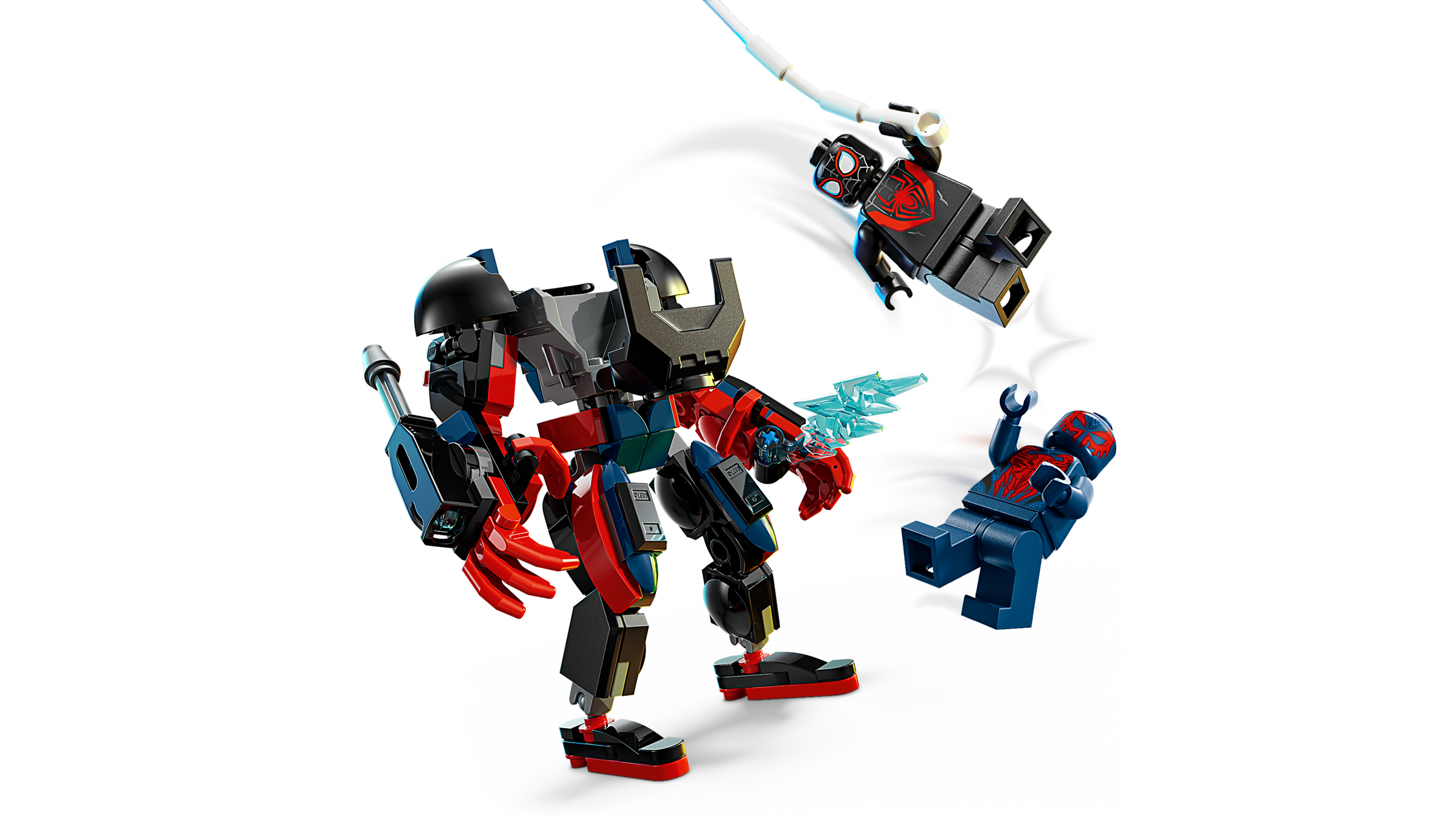 Lego Miles Morales Mech vs SpiderMan 2099