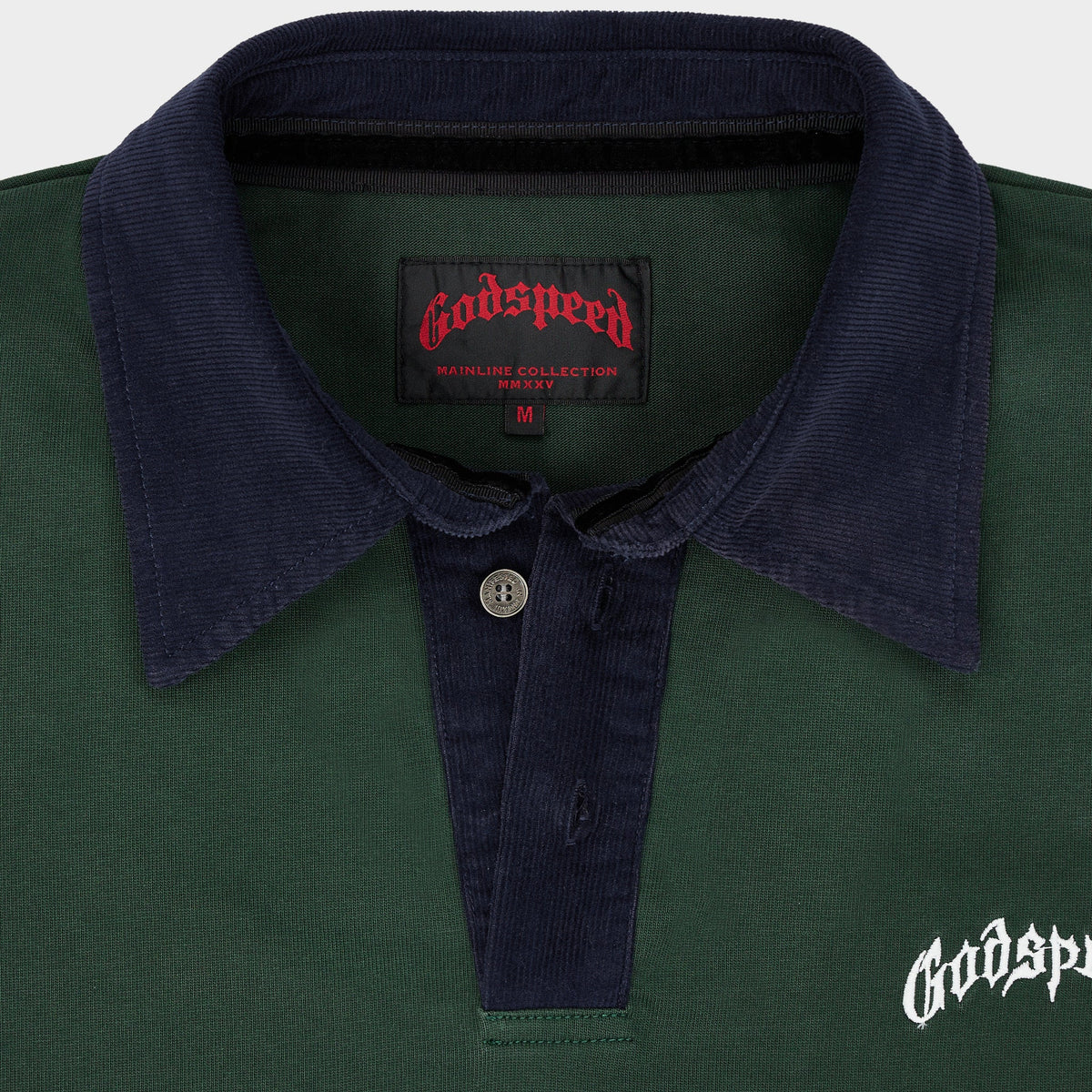 Godspeed Victor Oversized Crest Polo (Green / Navy)