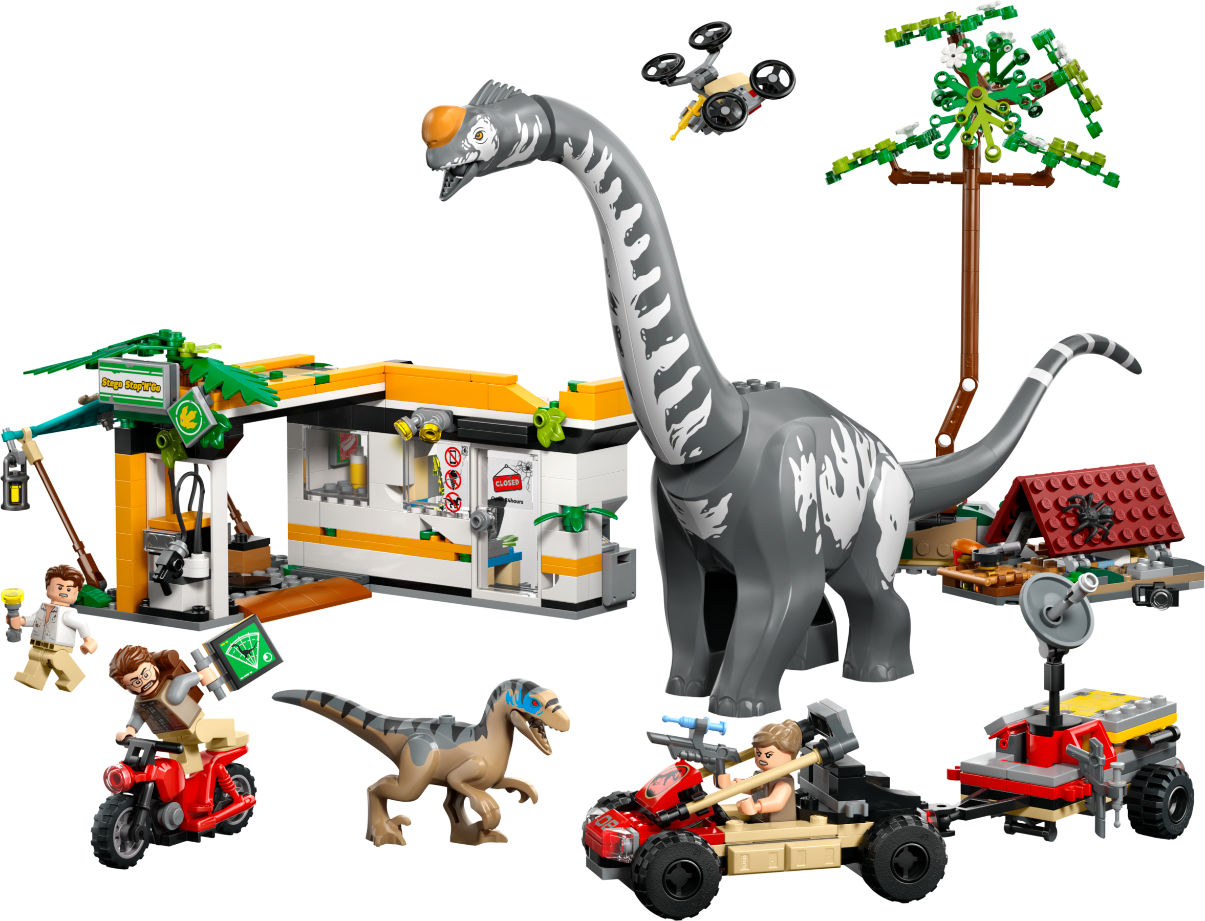 Lego Raptor Titanosaurus Tracking Mission