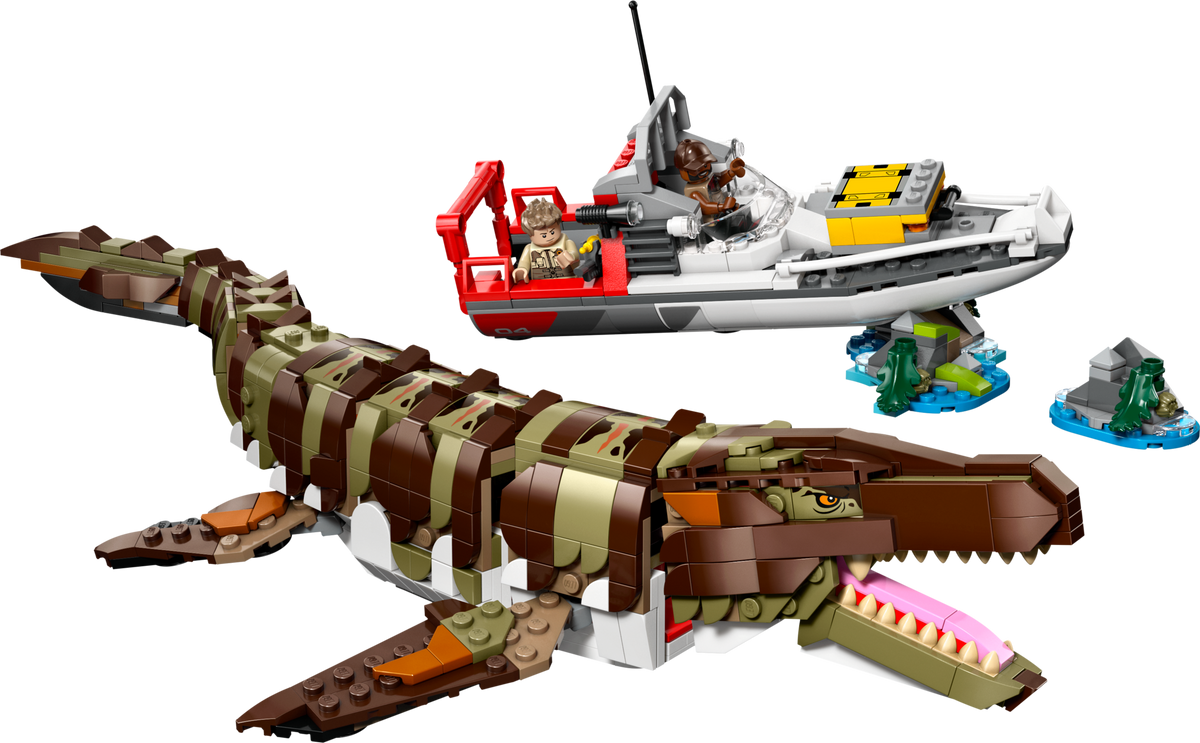 LEGO Mosasaurus Boat Mission, side