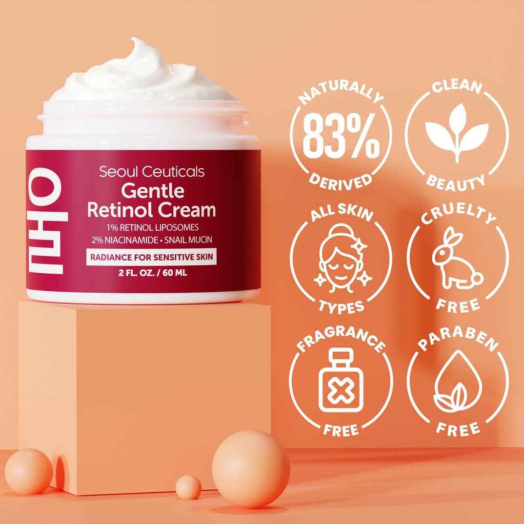 Seoul Ceuticals Korean Skin Care Gentle Retinol Cream