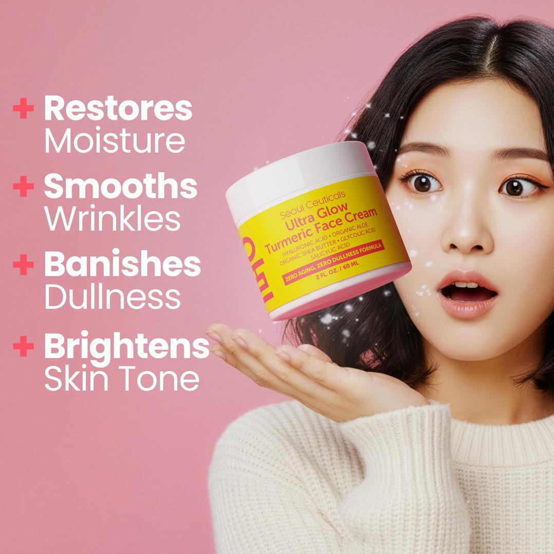 Seoul Ceuticals Korean Skin Care Ultra Glow Turmeric Face Cream