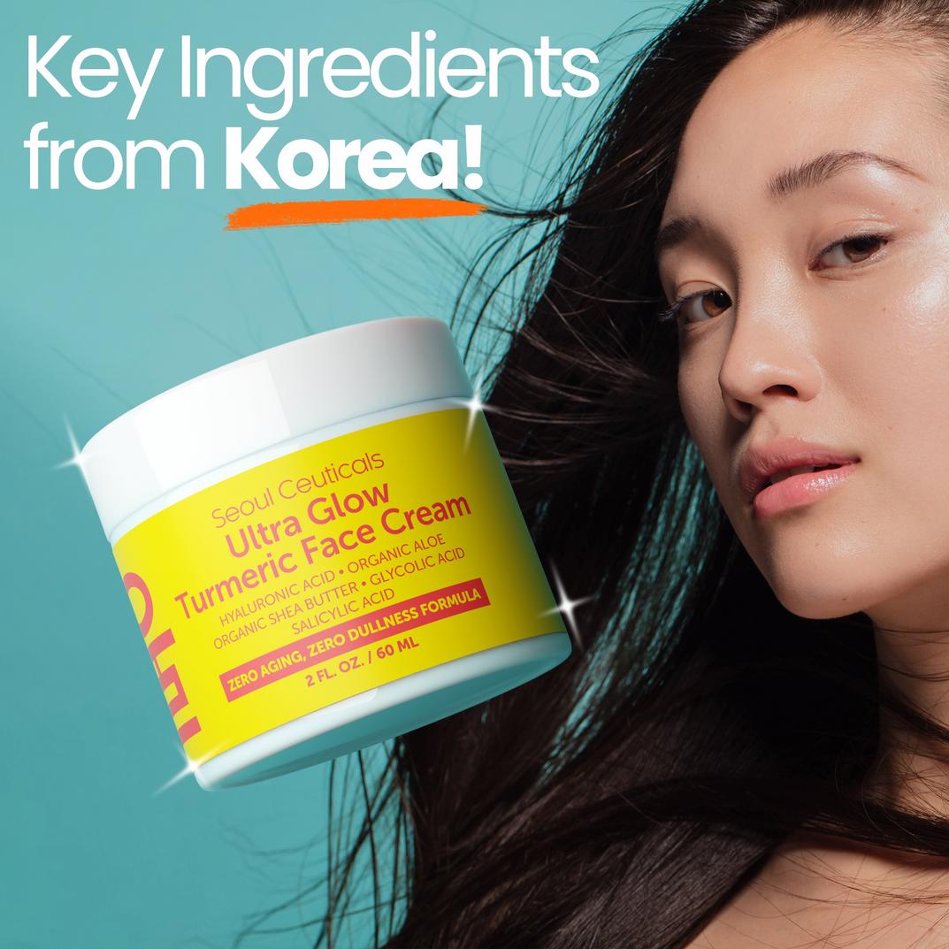 Seoul Ceuticals Korean Skin Care Ultra Glow Turmeric Face Cream