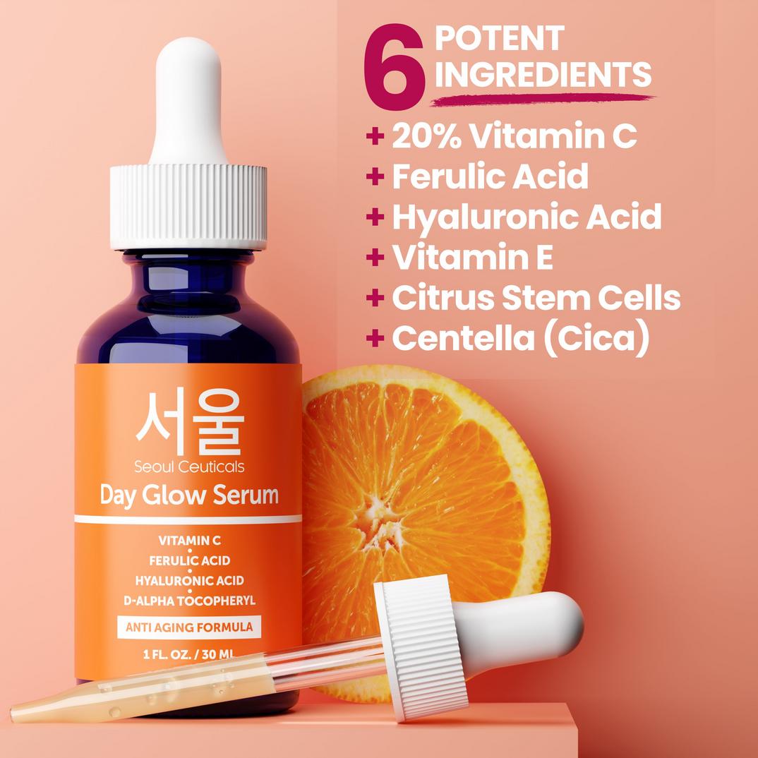 Seoul Ceuticals Korean Skin Care Vitamin C Serum Day Glow Serum