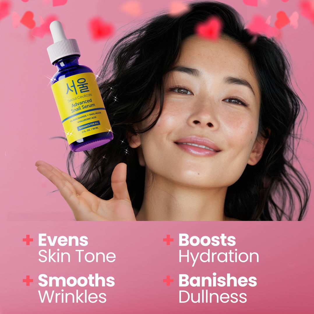 Seoul Ceuticals Korean Skin Care Niacinamide Advanced Snail Serum