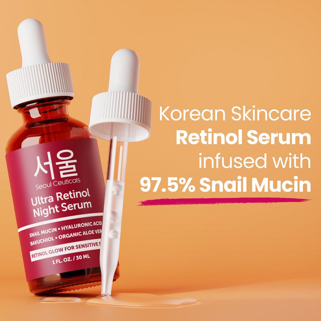 Seoul Ceuticals Korean Skin Care Ultra Retinol Night Serum