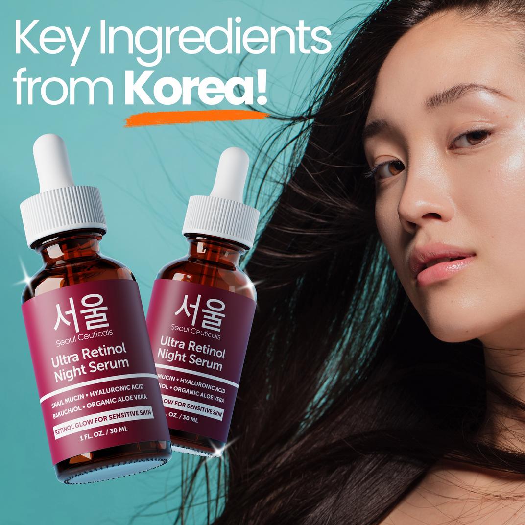 Seoul Ceuticals Korean Skin Care Ultra Retinol Night Serum