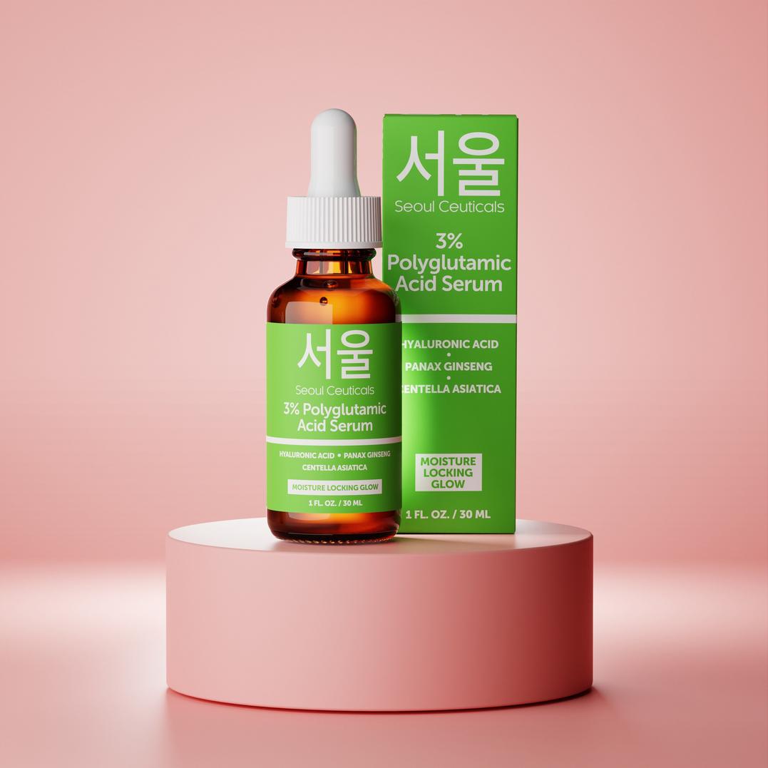 Seoul Ceuticals Korean Skin Care 3% Polyglutaimic Acid Serum