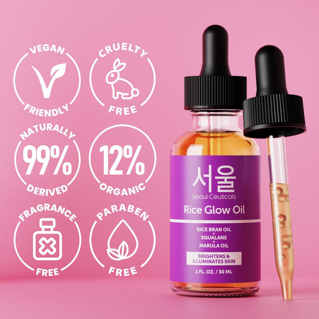 Seoul Ceuticals Korean Skin Care Rice Glow Oil