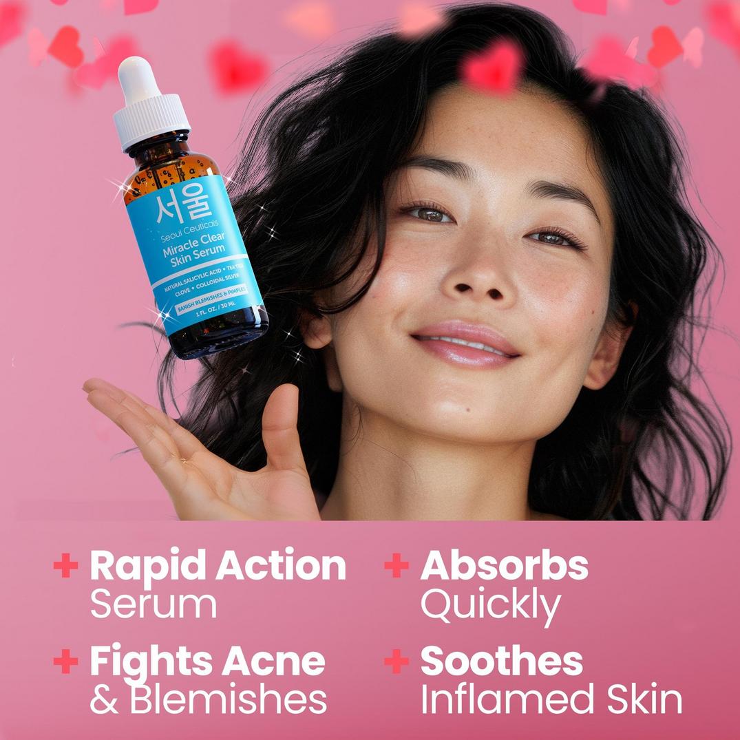 Seoul Ceuticals Korean Skin Care Miracle Clear Skin Serum