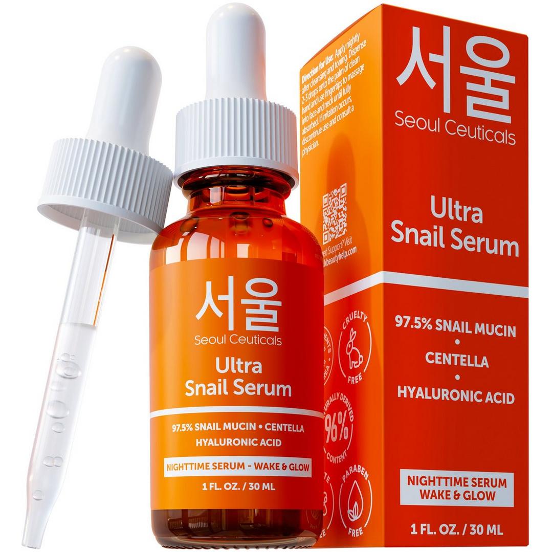 Seoul Ceuticals Korean Skin Care Ultra Snail Serum