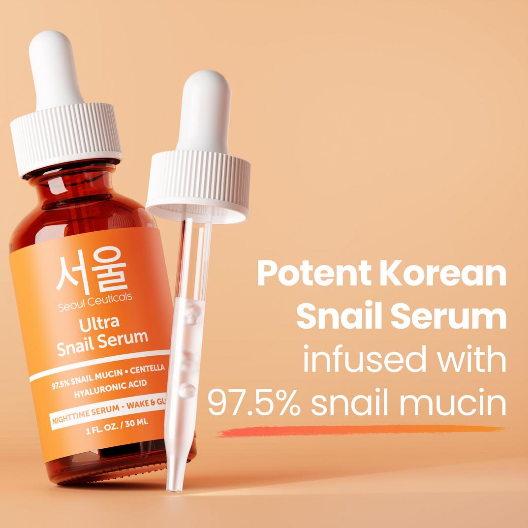 Seoul Ceuticals Korean Skin Care Ultra Snail Serum