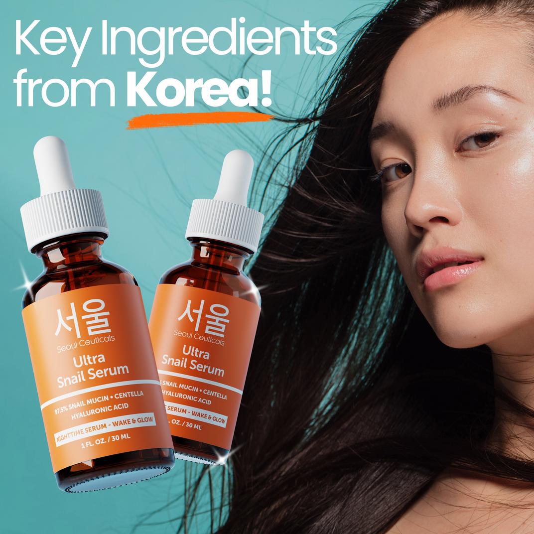 Seoul Ceuticals Korean Skin Care Ultra Snail Serum
