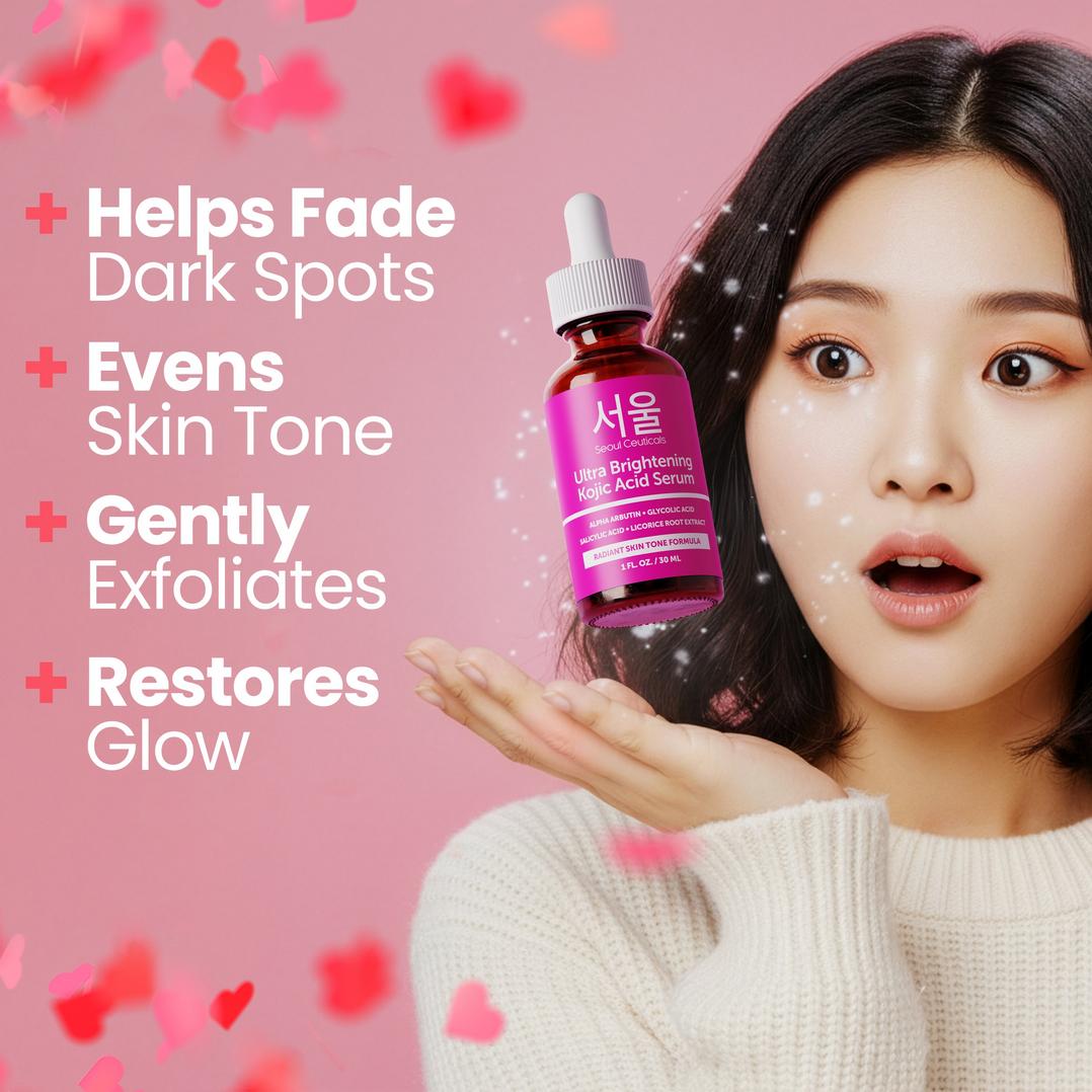 Seoul Ceuticals Korean Skin Care Ultra Brightening Kojic Acid Serum