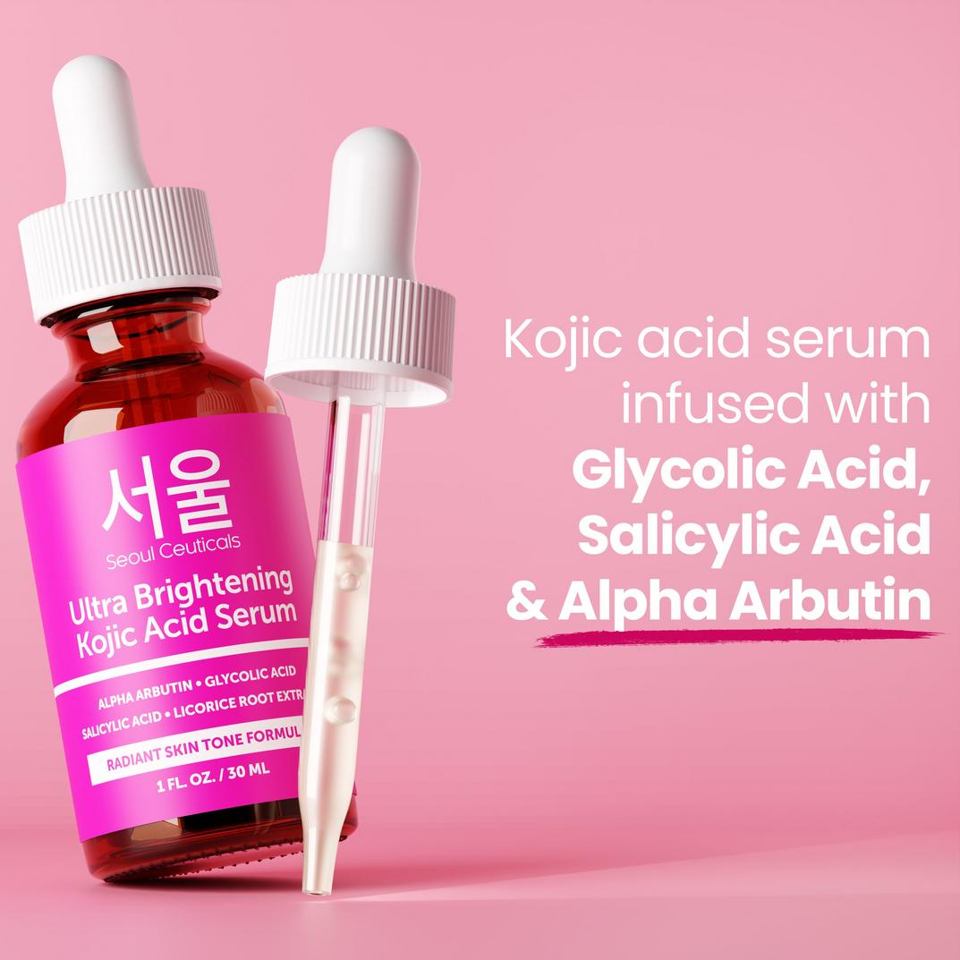Seoul Ceuticals Korean Skin Care Ultra Brightening Kojic Acid Serum